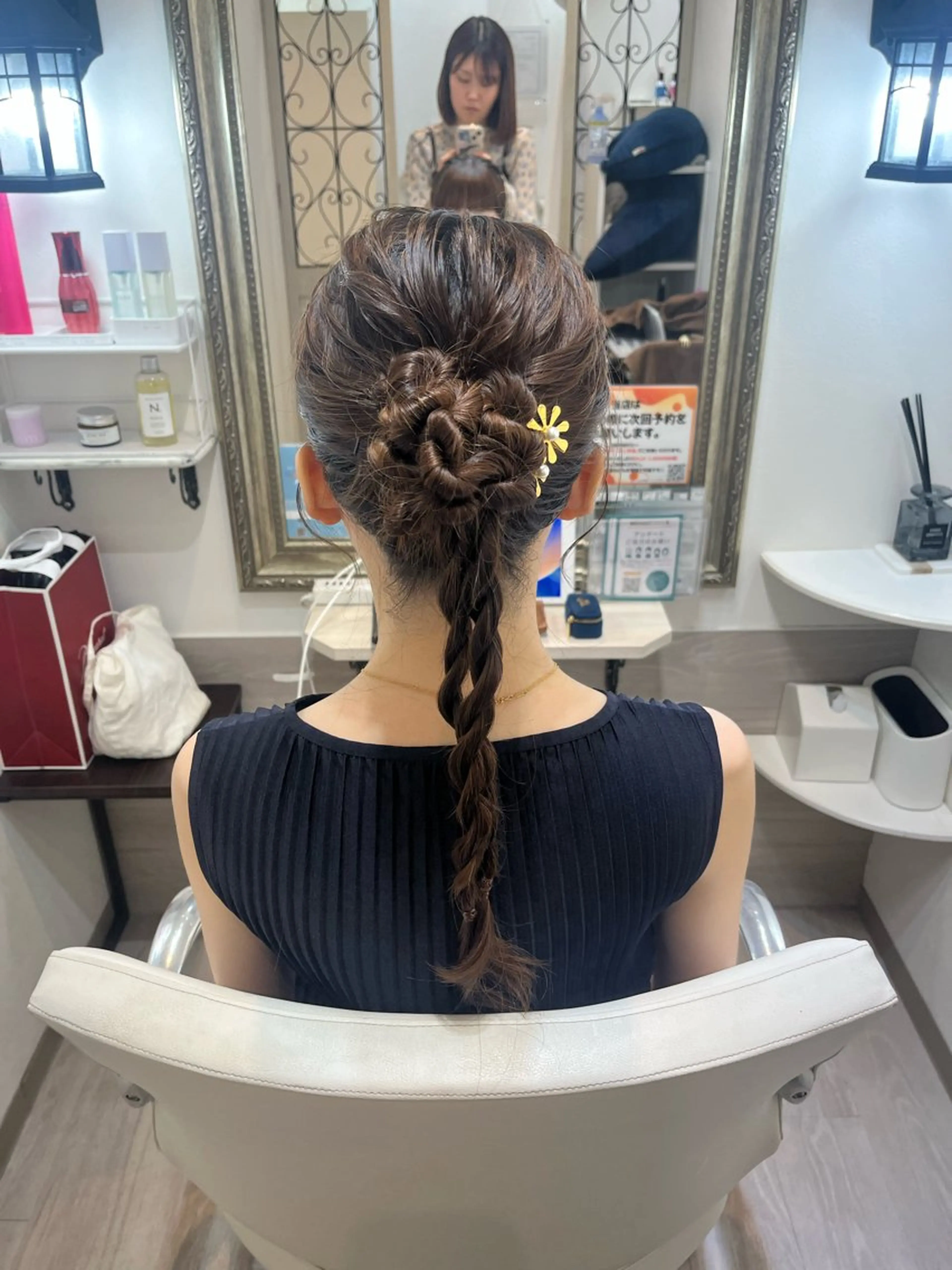 ロング ヘアアレンジ 🎀縮毛矯正/カラー モデル募集ハルナ🎀のヘアスタイル