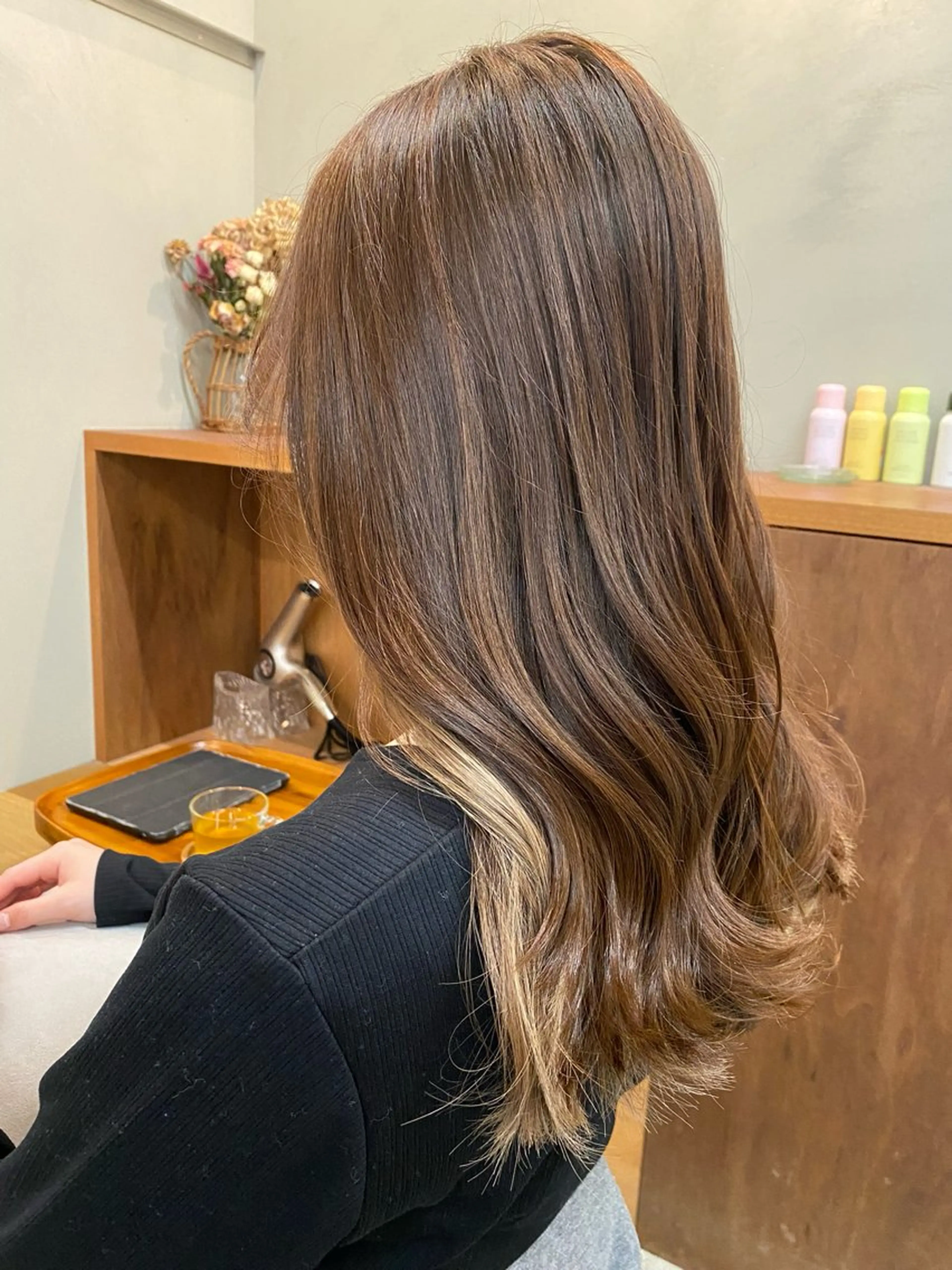 セミロング カット ヘアカラー トリートメント 🌻花屋併設🌻濱 幸帆のヘアスタイル