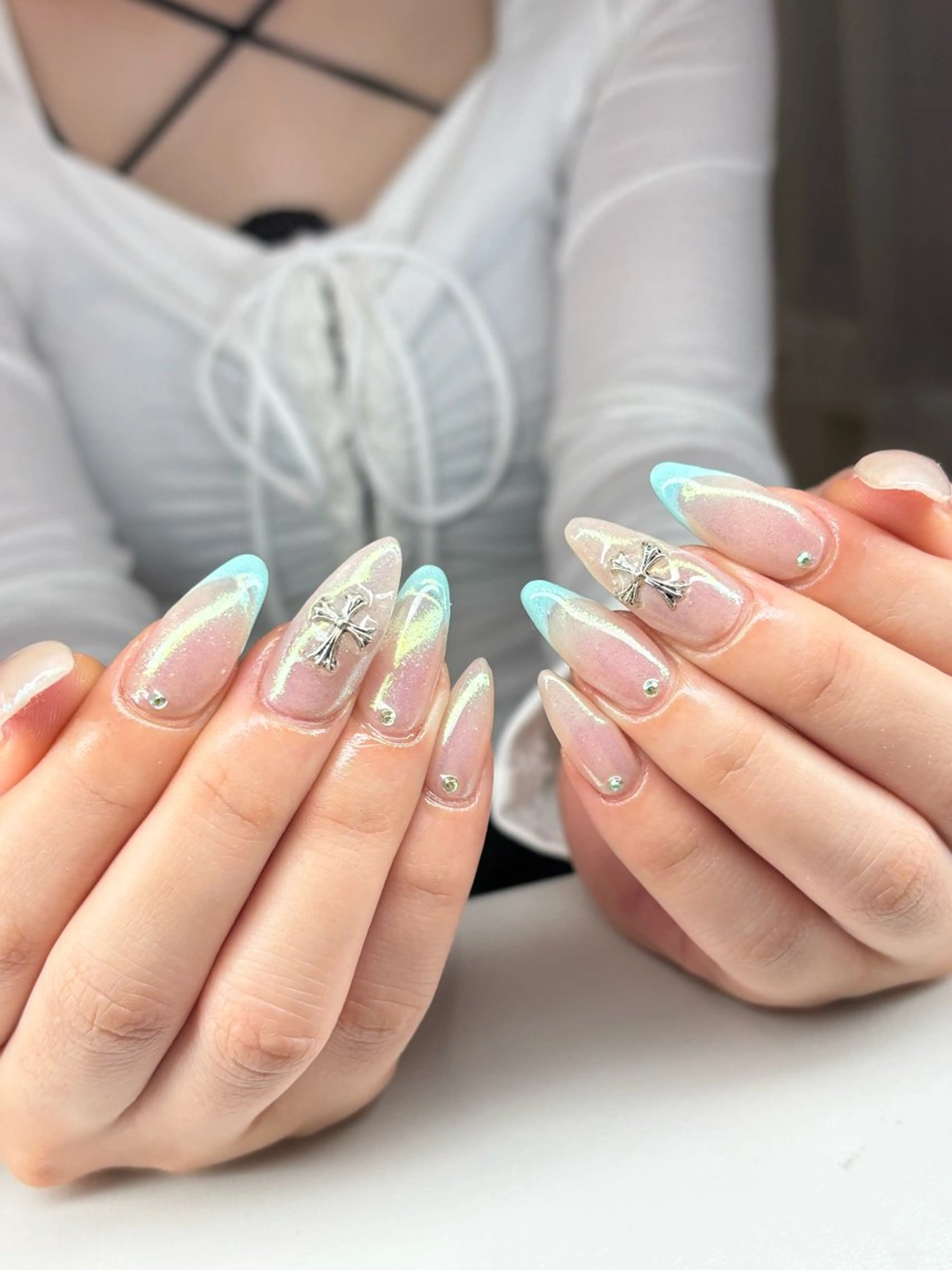 ショート ハンドネイル 浅草eknail 🖤EMIRIのネイルデザイン