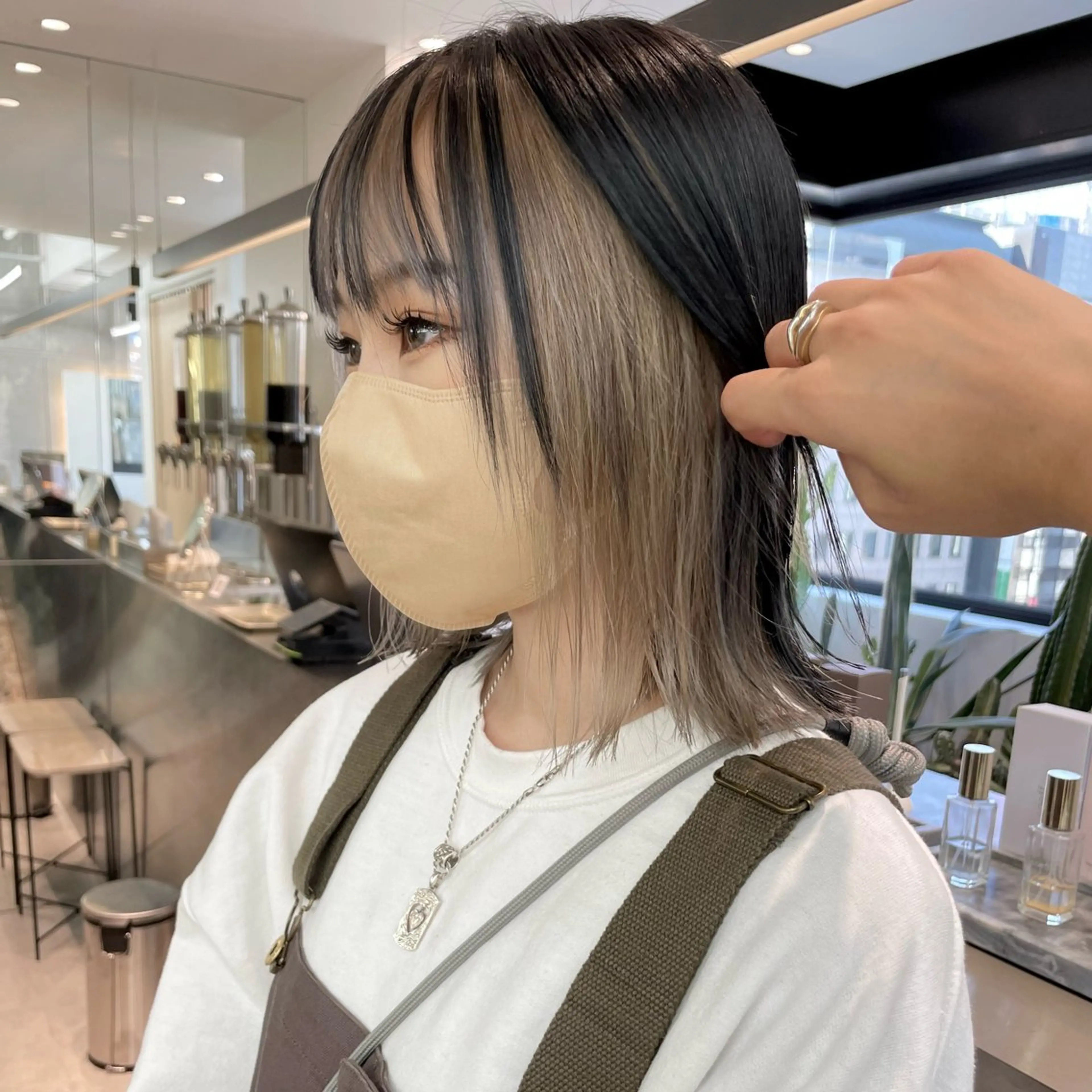 ミディアム カラー カット ヘアカラー トリートメント ♥️ブリーチ/ボブ/ レイヤー♥️maiのヘアスタイル