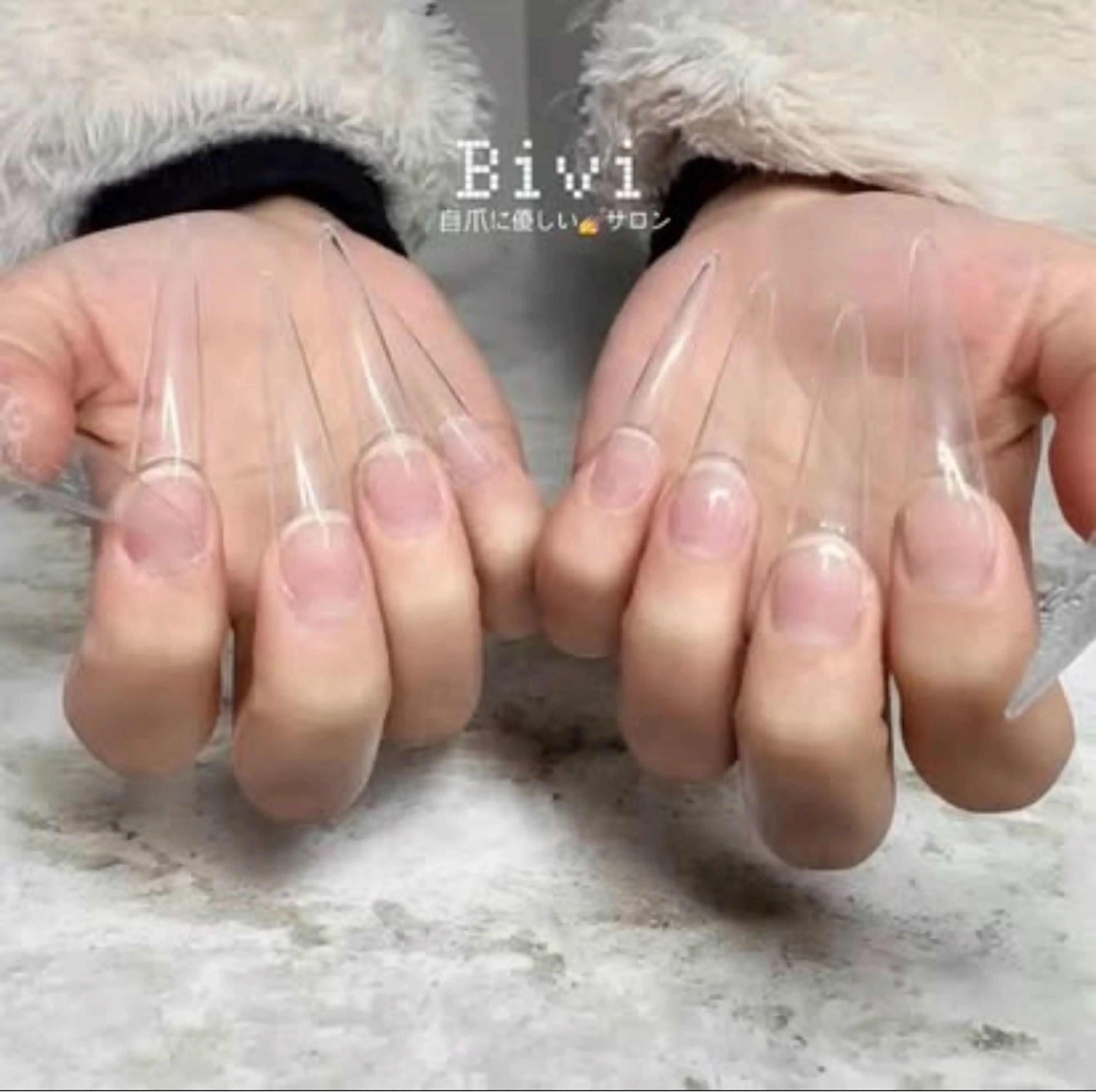 ネイル 持ち込み ネイルチップ ♡Bivi♡自爪に 優しいネイルサロンのネイルデザイン