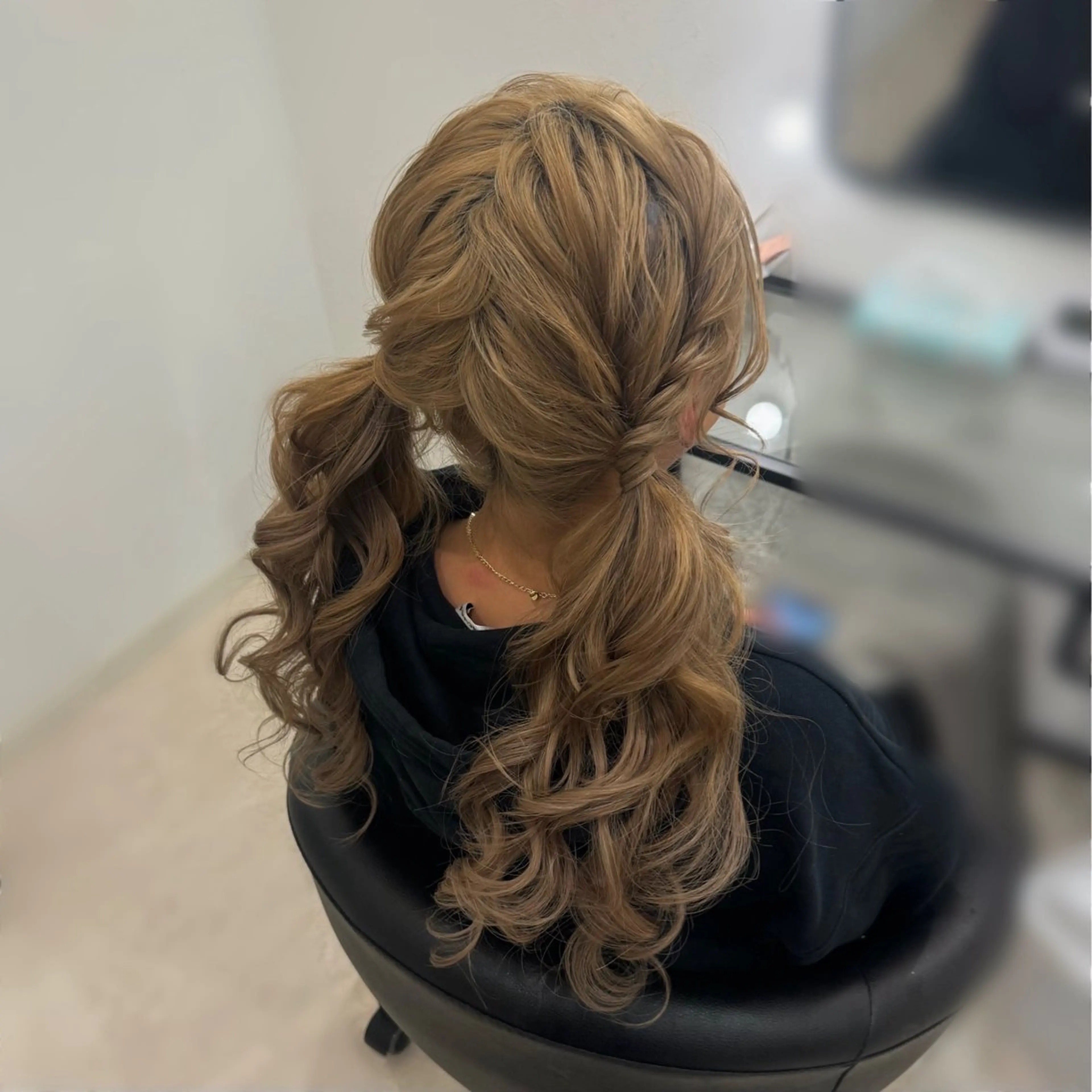 ロング ヘアアレンジ ヘアセット Mikazuki オーナーTeradaのマツエク・マツパデザイン