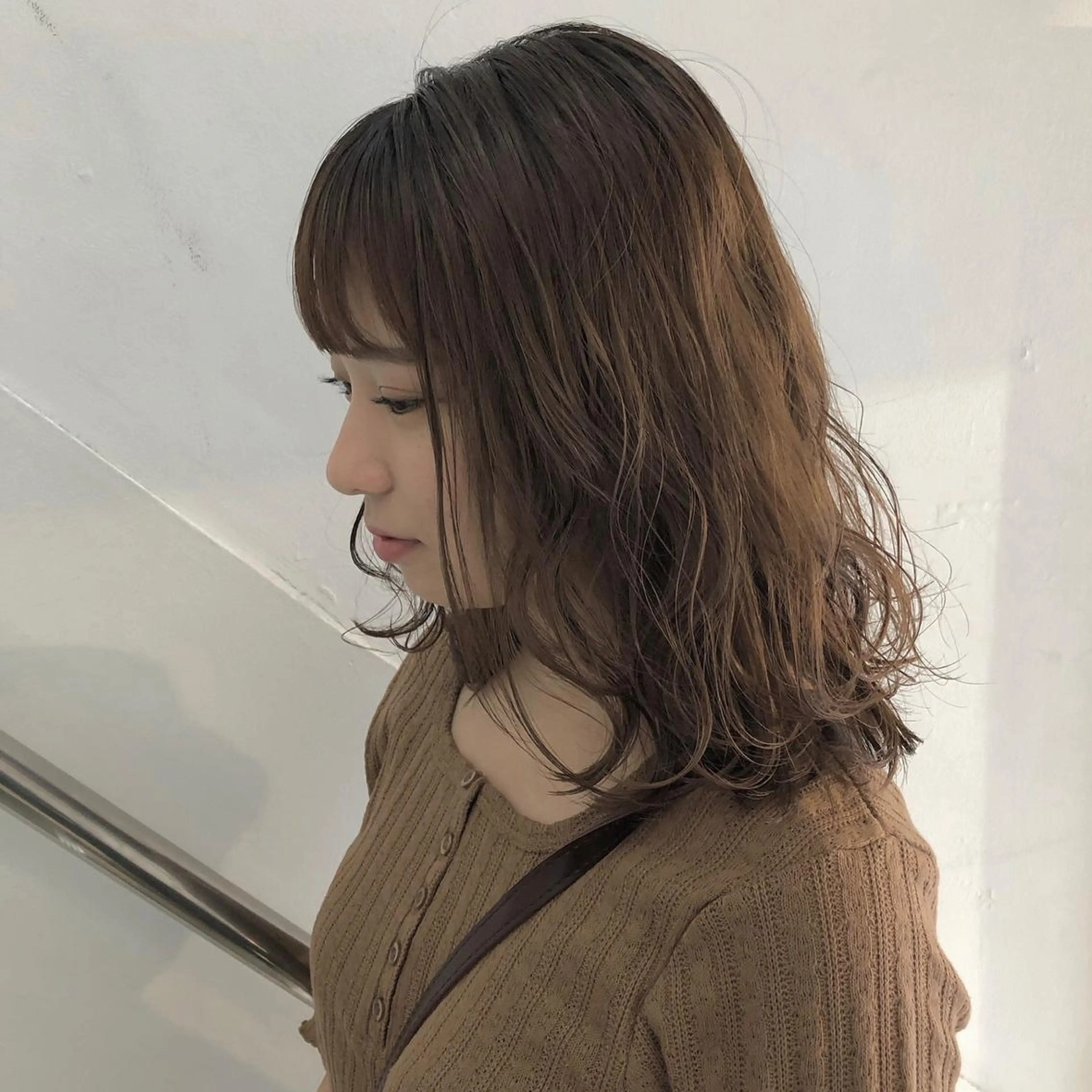 ミディアム カラー CLUTCH天王寺 西藤遥河のヘアスタイル