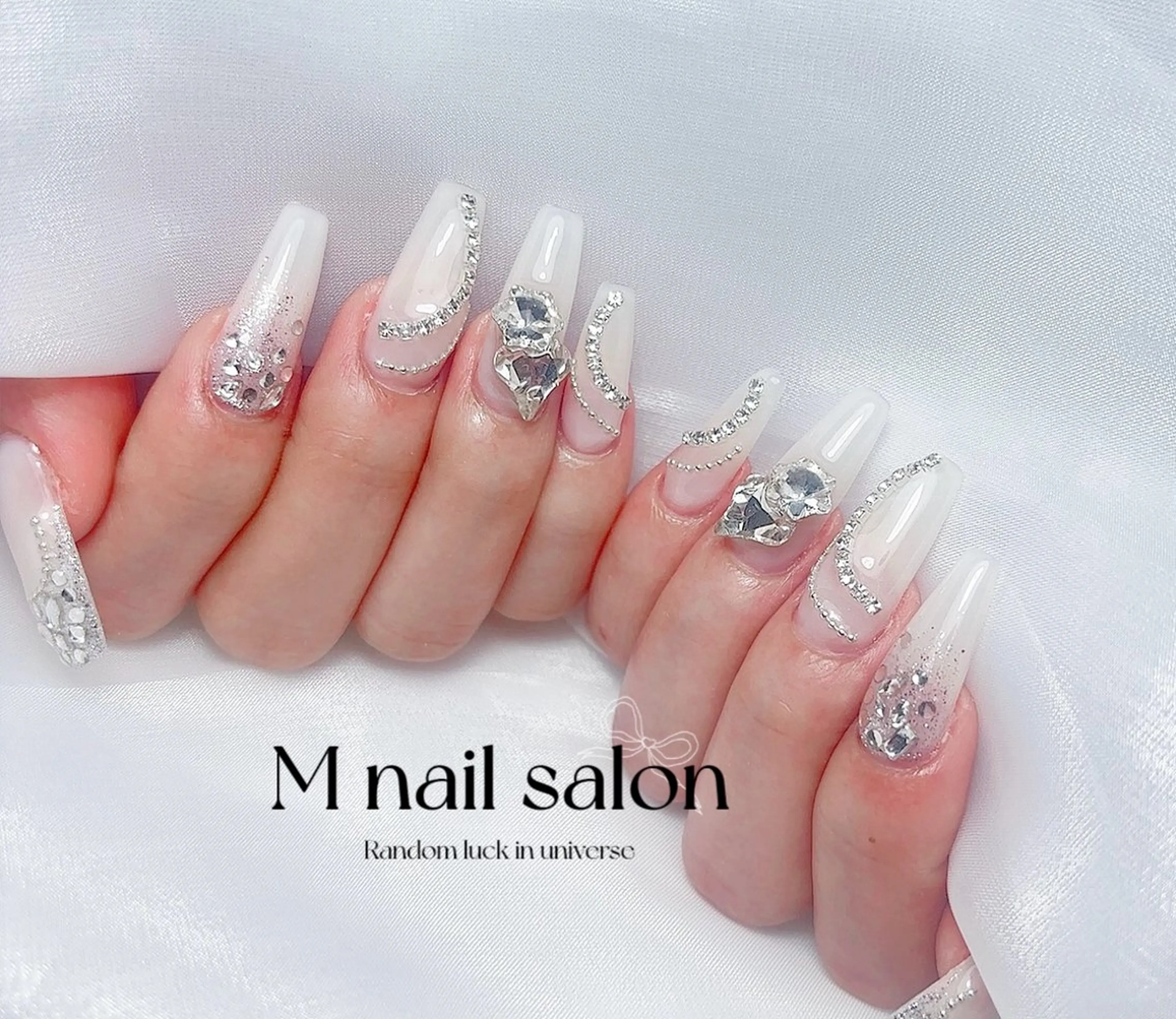 ネイル ハンドネイル M🌷nail 長さだし専門店のネイルデザイン