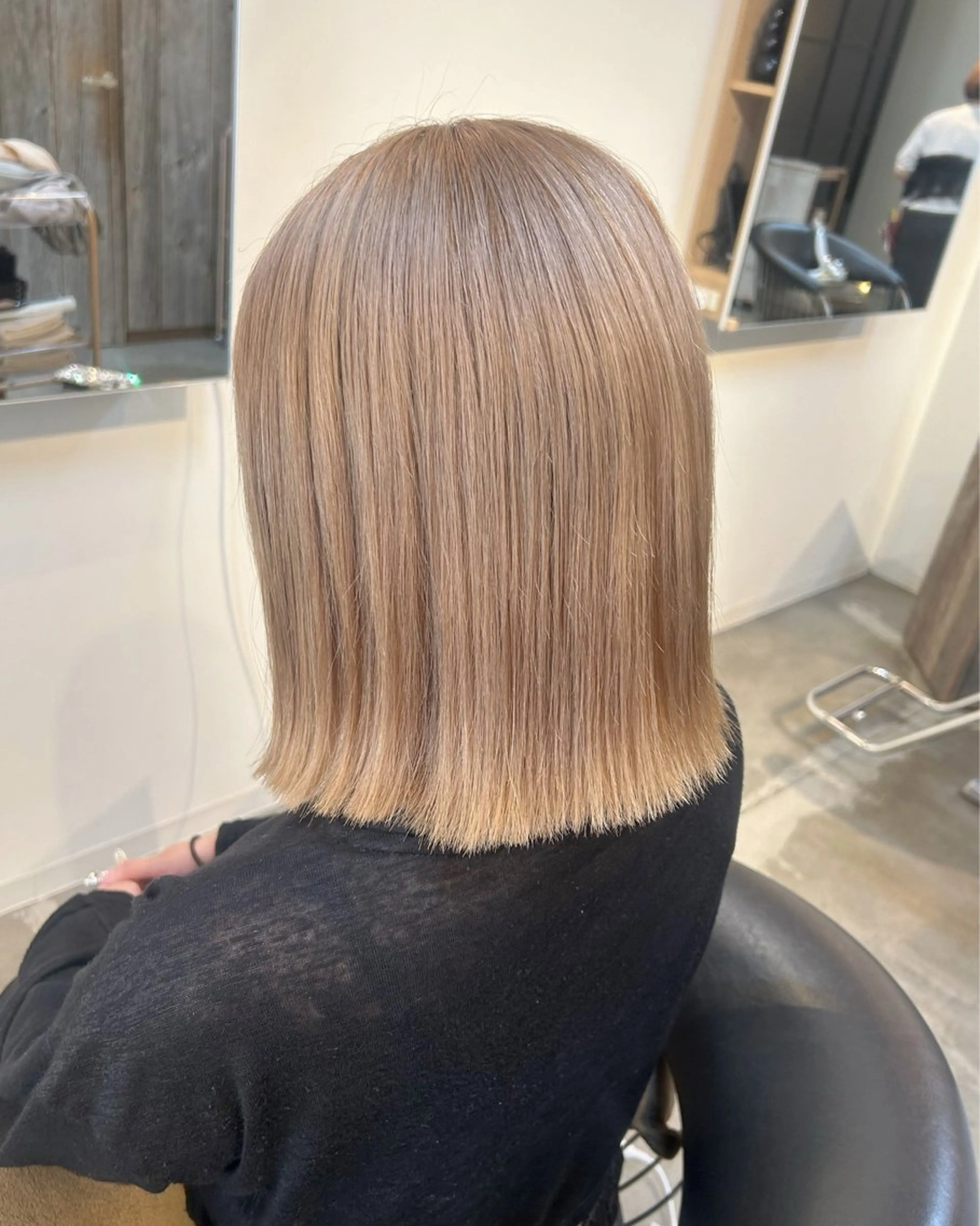 カラー ベージュカラー ブリーチ ミルクティーベージュ ヘアカラー Dulce oro _RIOのヘアスタイル