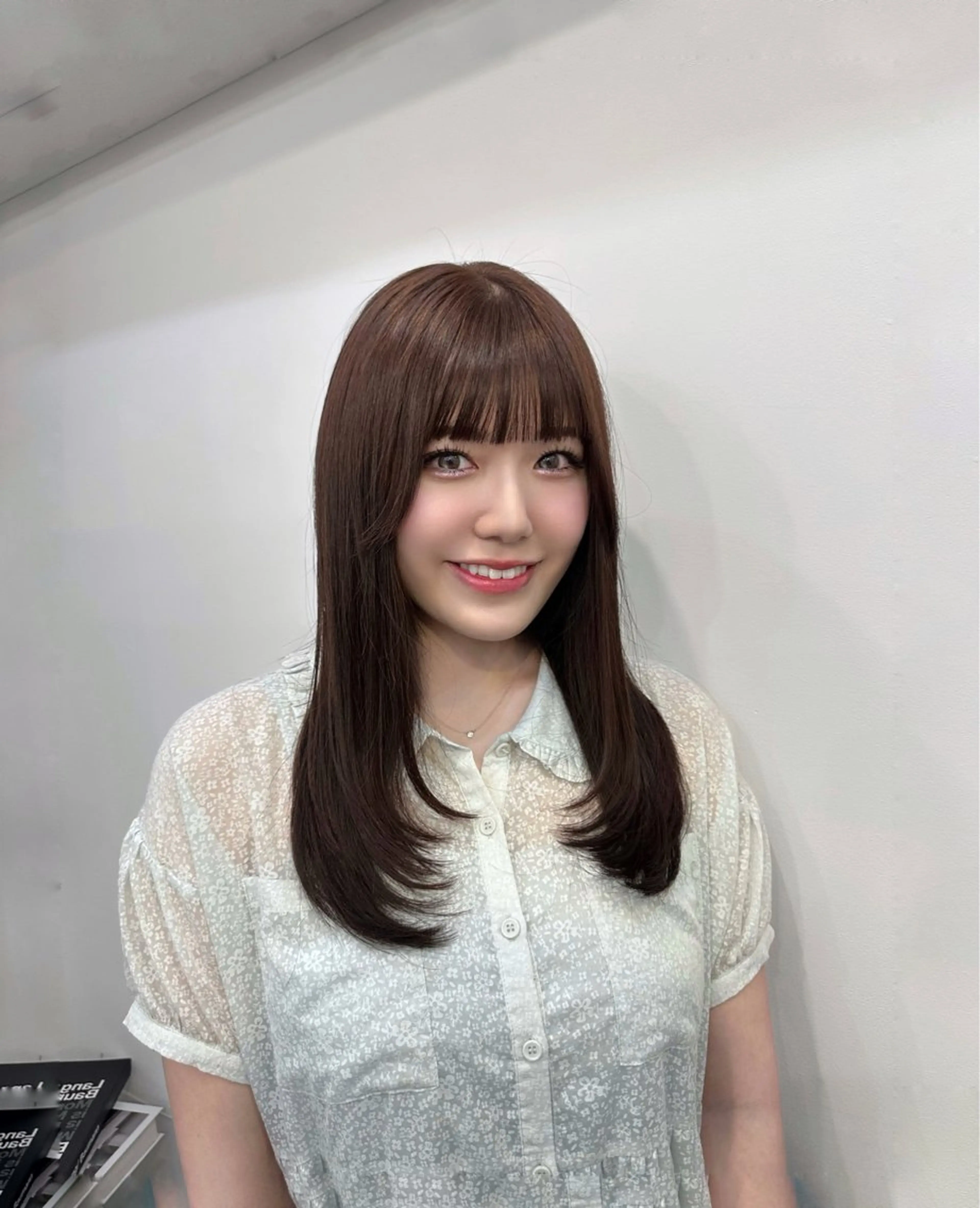 ロング カラー ブラウンカラー キャラメルブラウン 韓国風ヘア レイヤーカット ローレイヤー カット ヘアカラー トリートメント 🤍韓国風hair Marina🤍のヘアスタイル