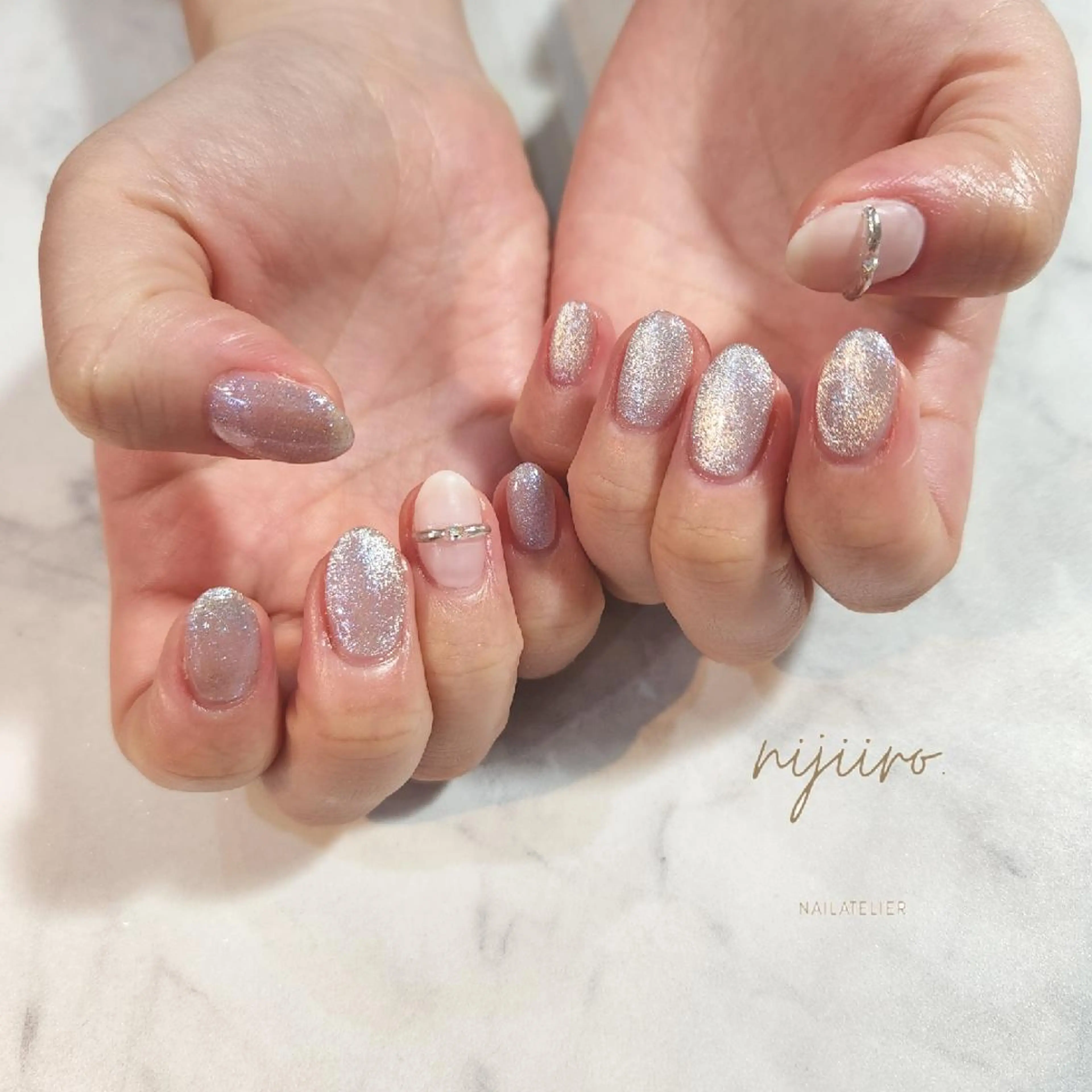 ネイル ハンドネイル nailatelier nijiiro.所属・nijiiro🌈 サトウのネイルデザイン