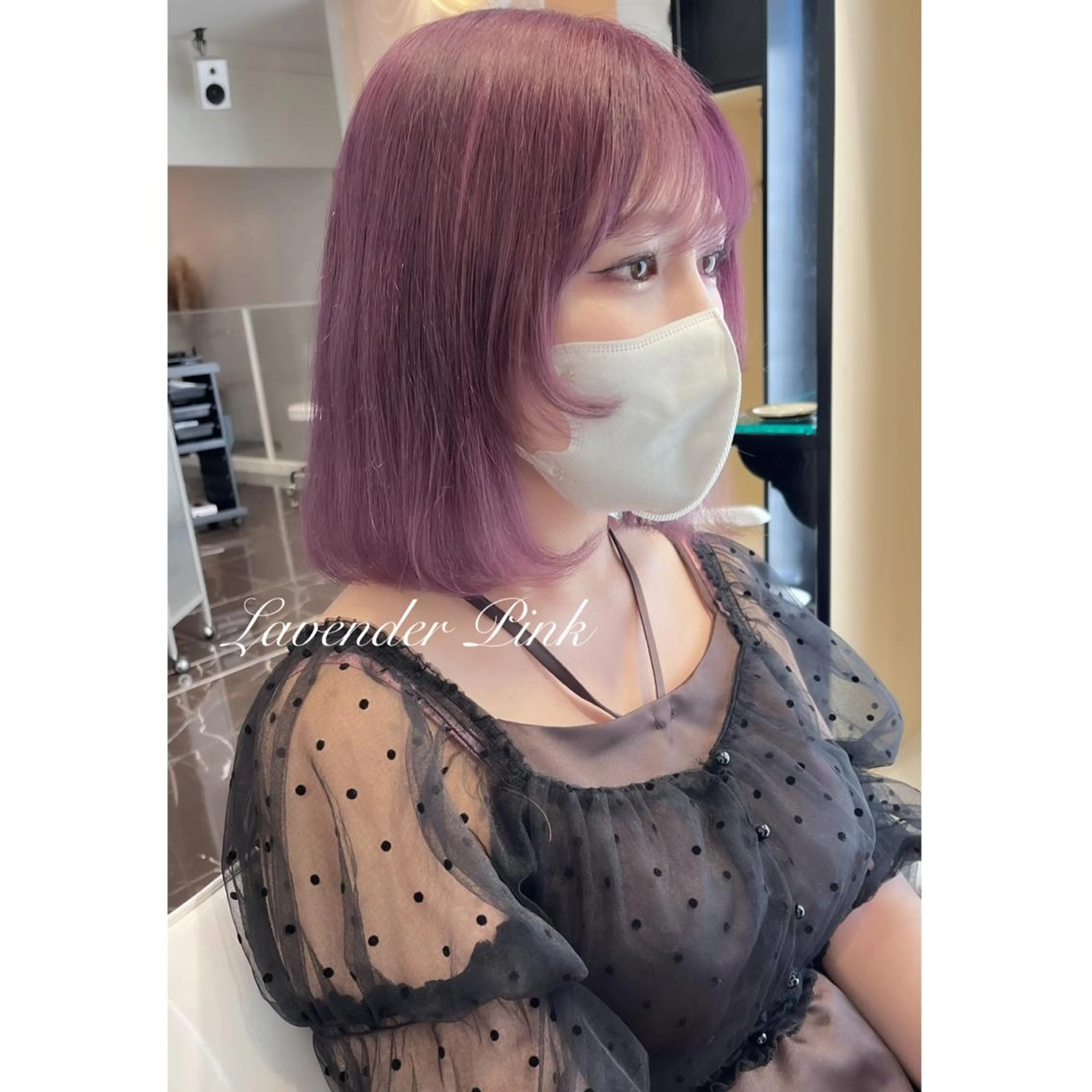 ミディアム カラー ブリーチ ヘアカラー miyu /トレンド カラー×艶髪のヘアスタイル