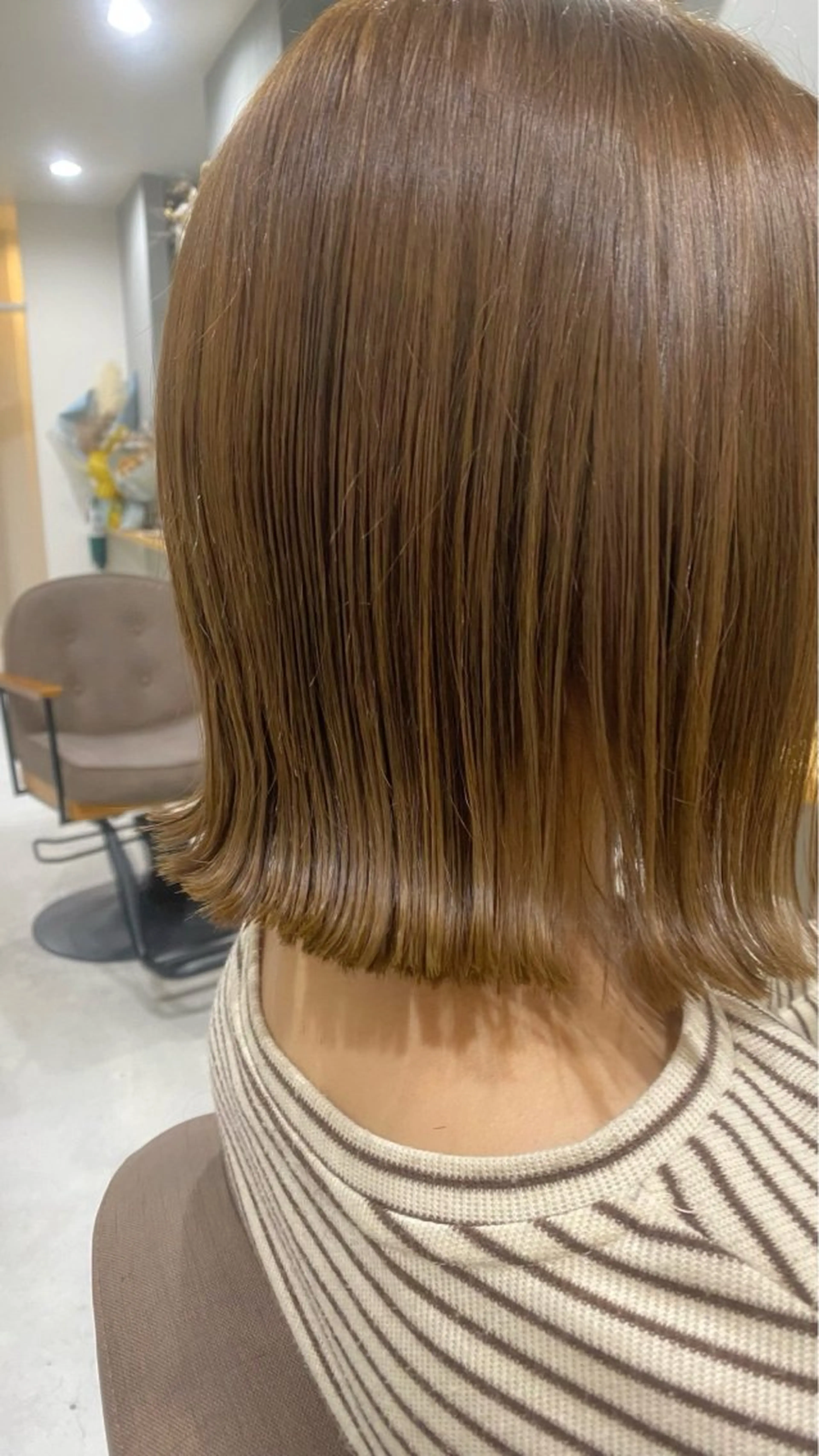 カラー ベージュカラー ブリーチ ブリーチなしカラー aimee 北垣 愛夏のヘアスタイル