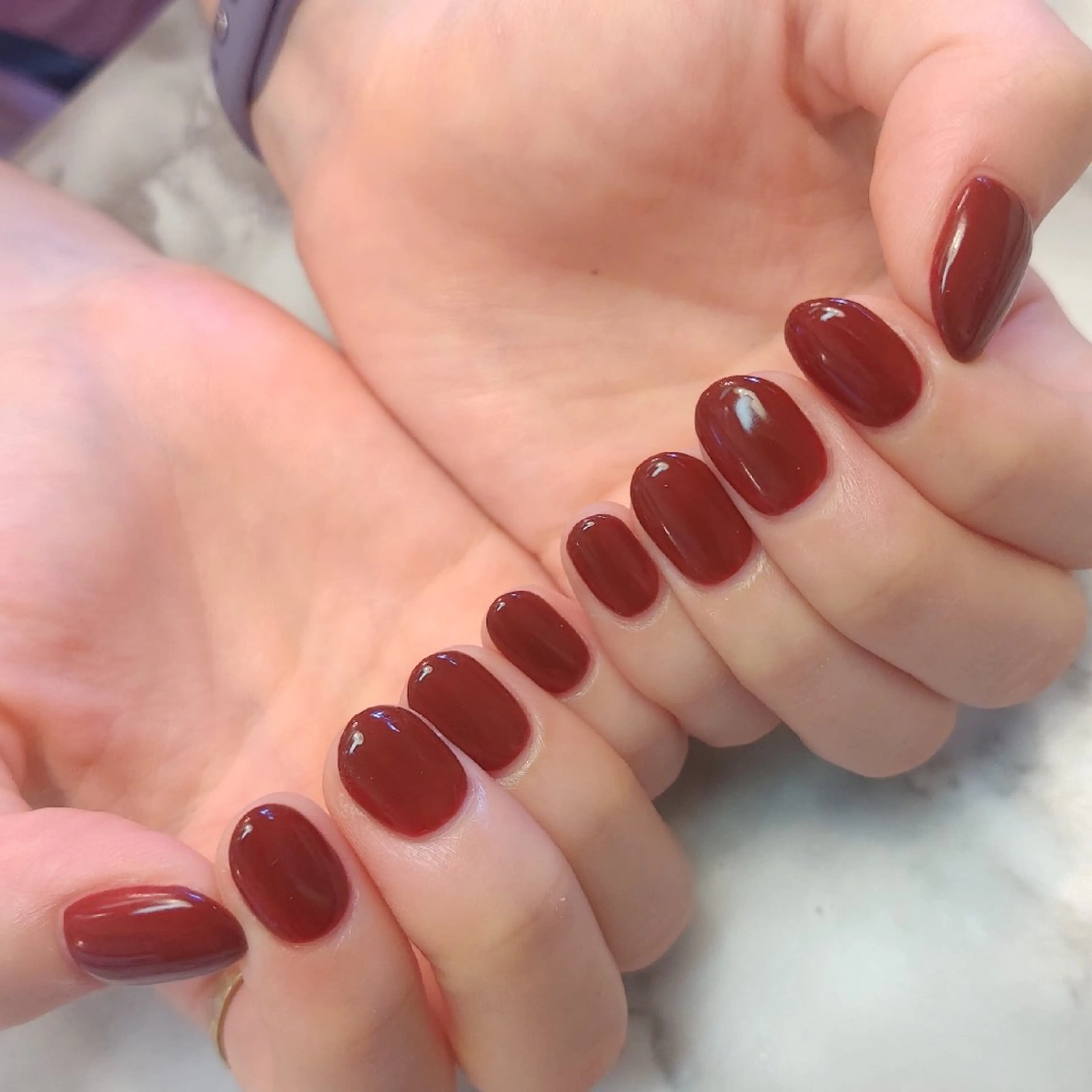 ネイル ワンカラーネイル ジェヌインネイル 河内のネイルデザイン