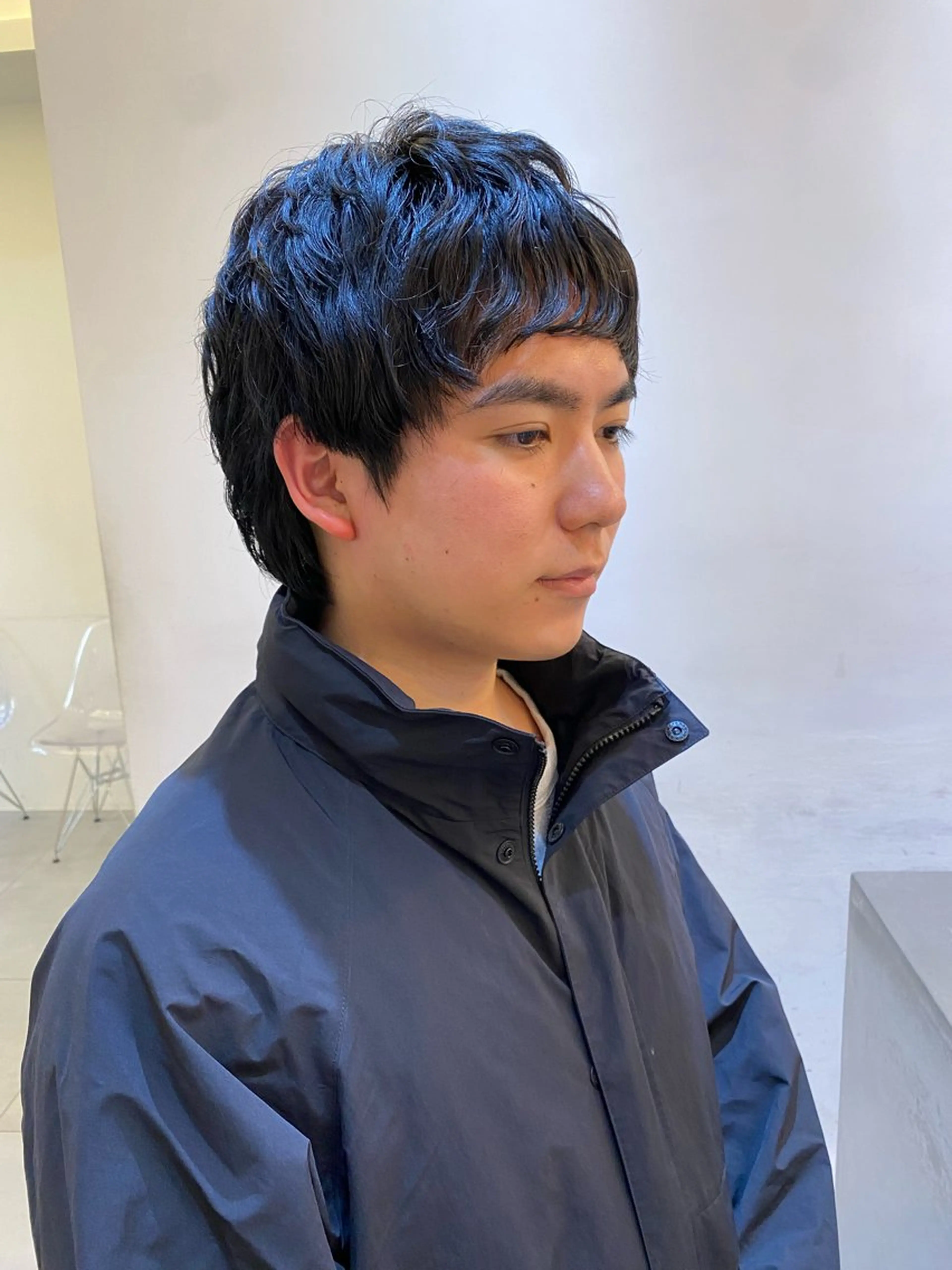 パーマ メンズ カット パーマ レイヤー/ベージュ/ どますず🌺のヘアスタイル