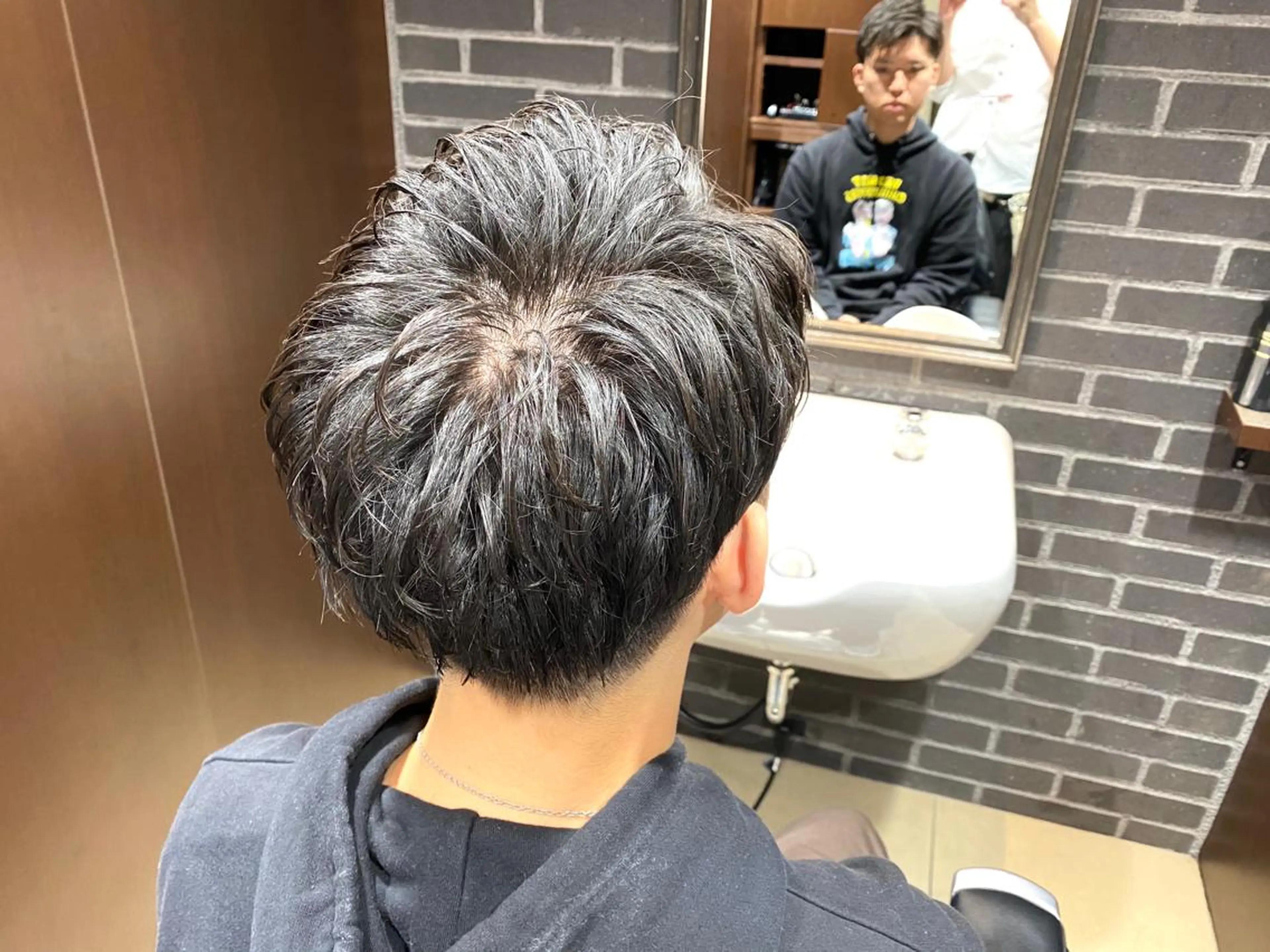 ミディアム メンズ HIRO GINZA 池袋東口店所属・林田 龍明のヘアスタイル