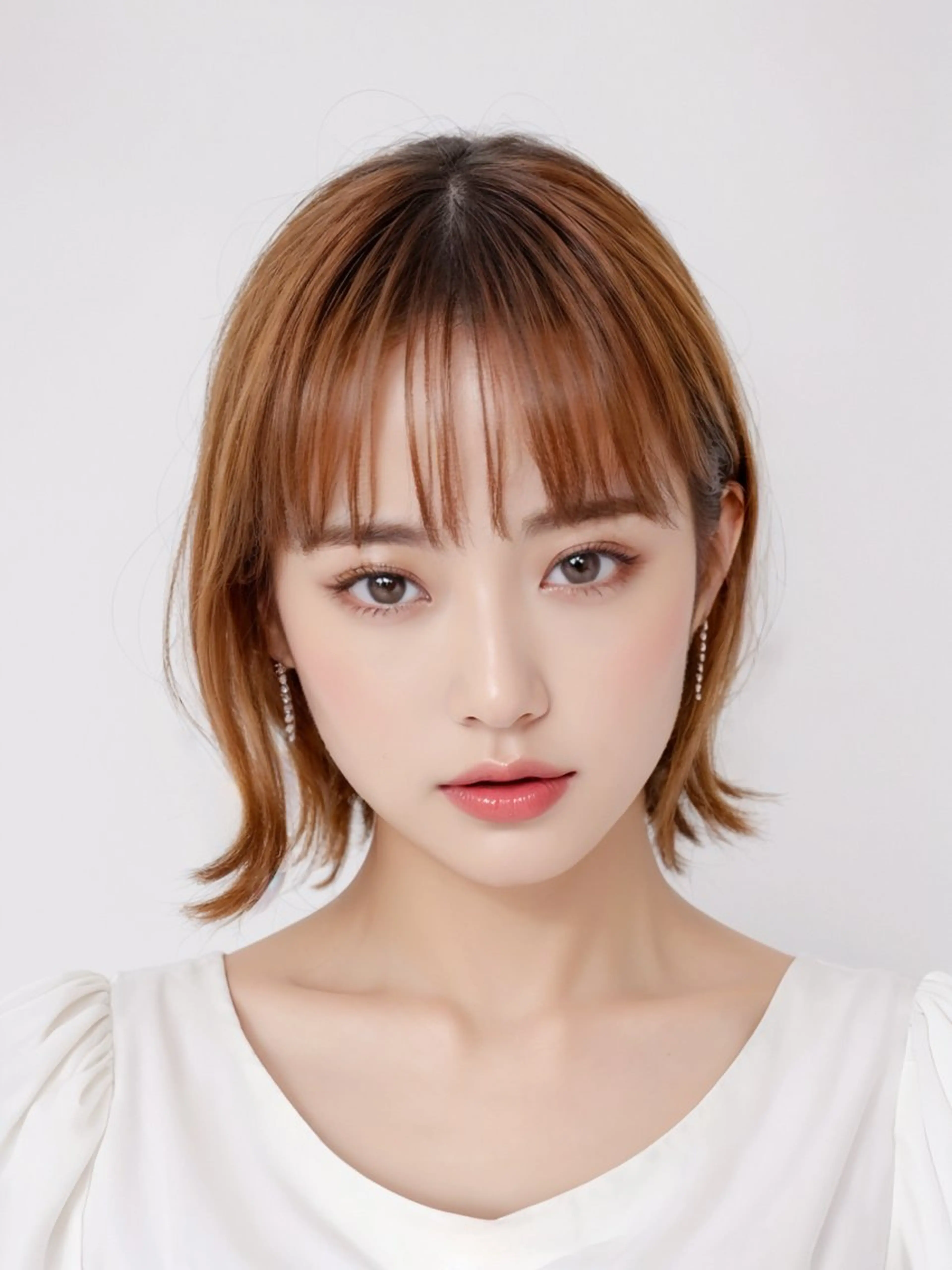 ショート カラー 透明感カラー 外国人風カラー 韓国風ヘア レイヤーカット ショートヘア AnFye for prco所属・AnFye forprcoのヘアスタイル