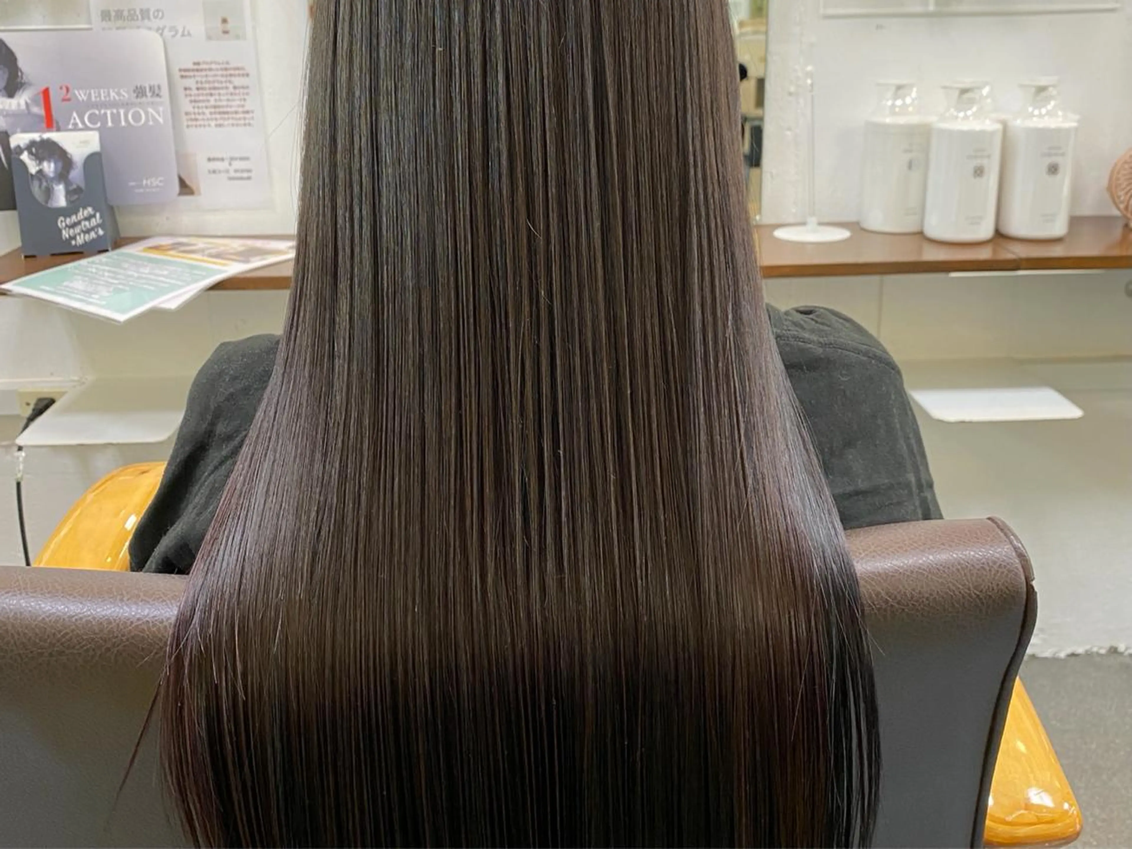 ロング カラー 髪質改善 トリートメント 縮毛矯正 【髪質改善】に特化 オリーブオイルクラブのヘアスタイル