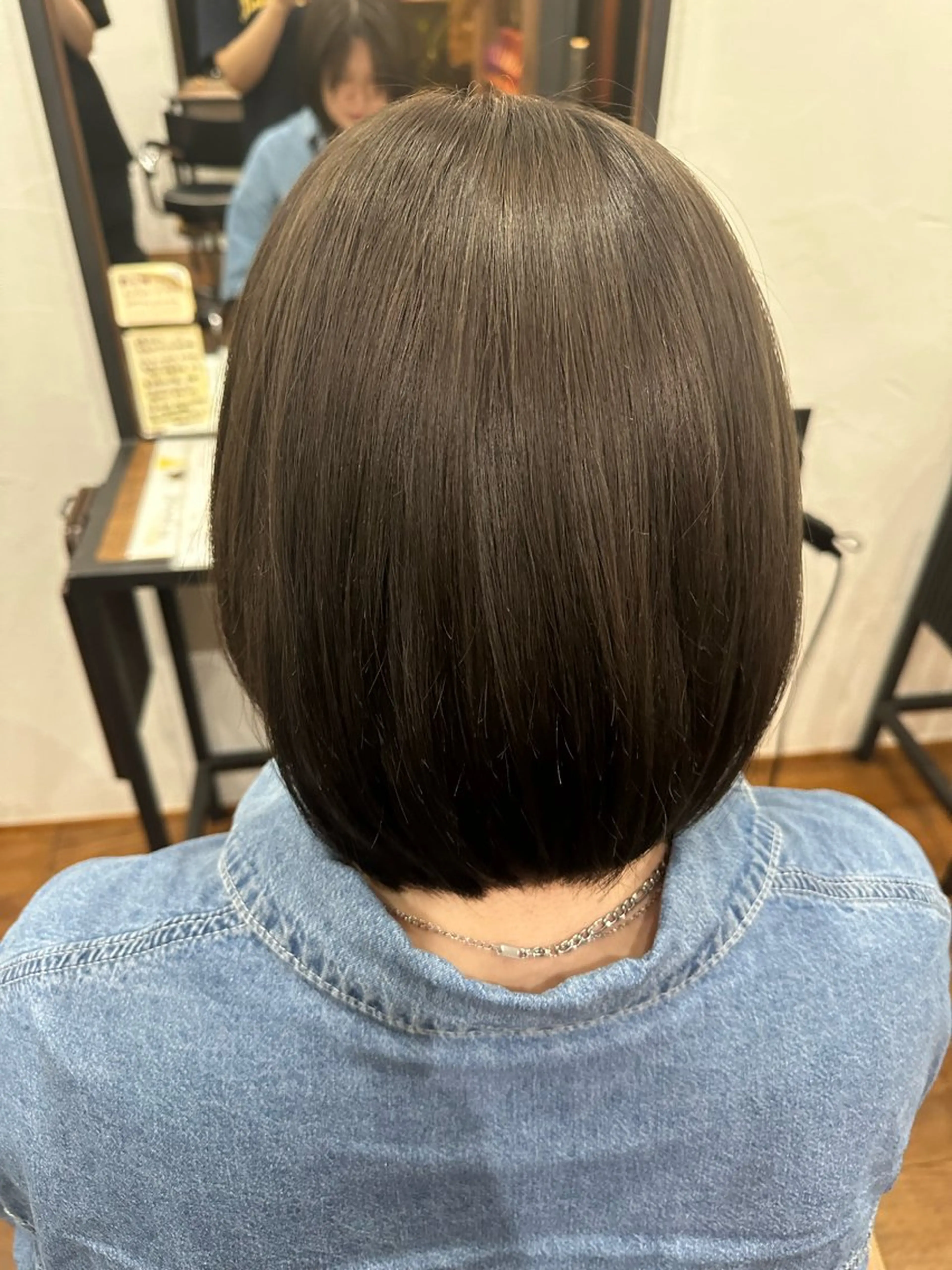 ミディアム カラー パーマ 鈴木 未歩のヘアスタイル