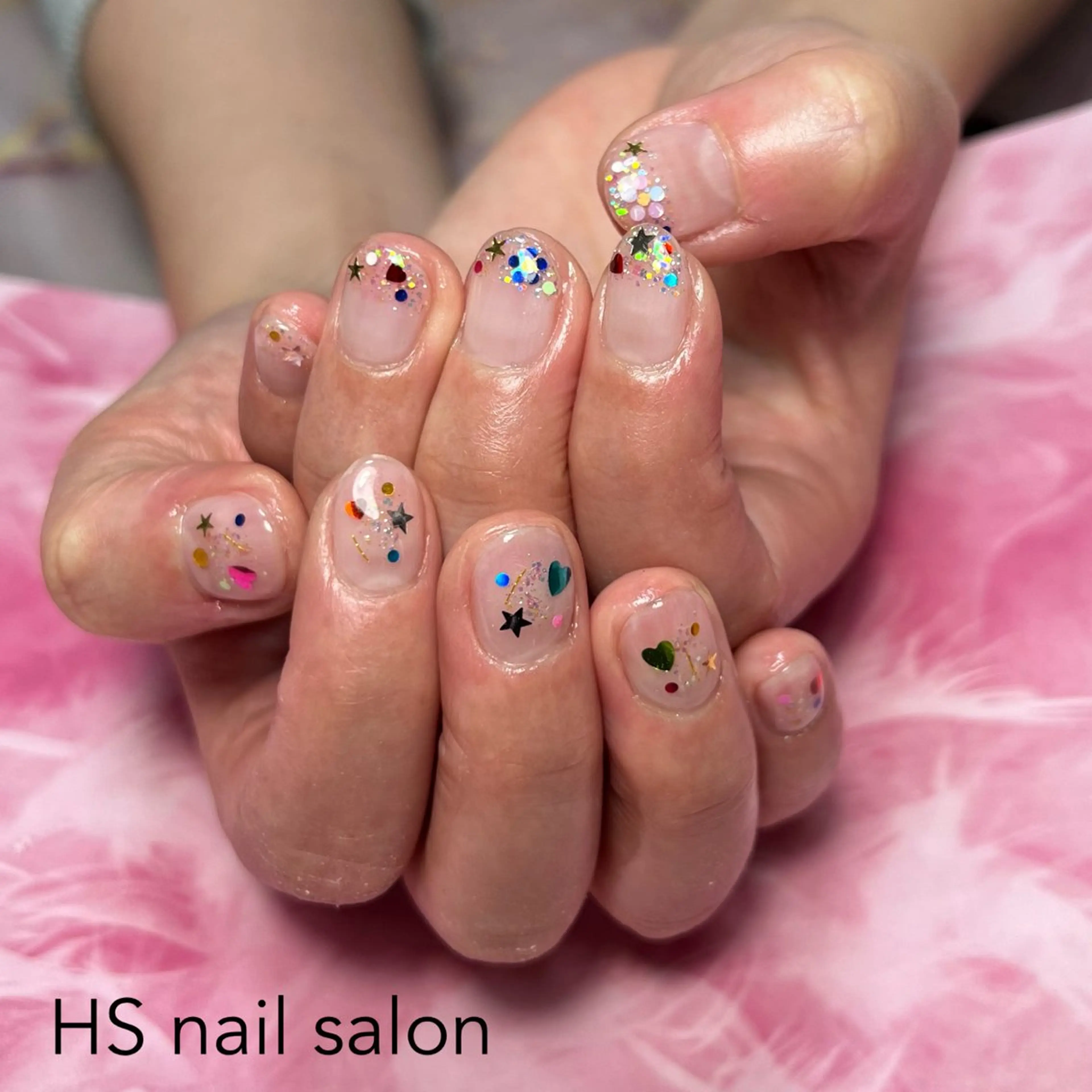ショート ハンドネイル hs nail salonのネイルデザイン