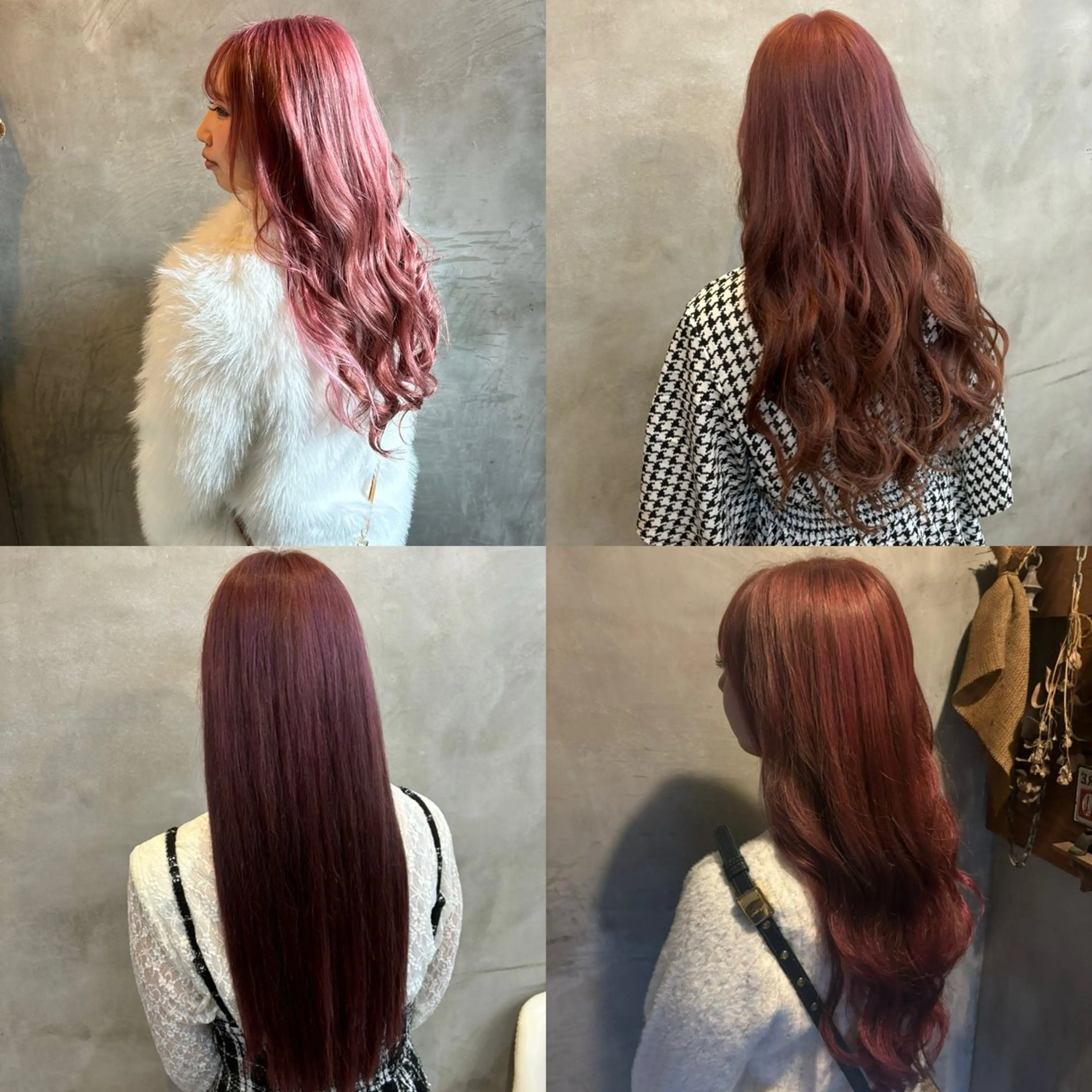 ロング カラー ピンクカラー メンズ/ヘアセット/ レイヤーカット/💶のヘアスタイル