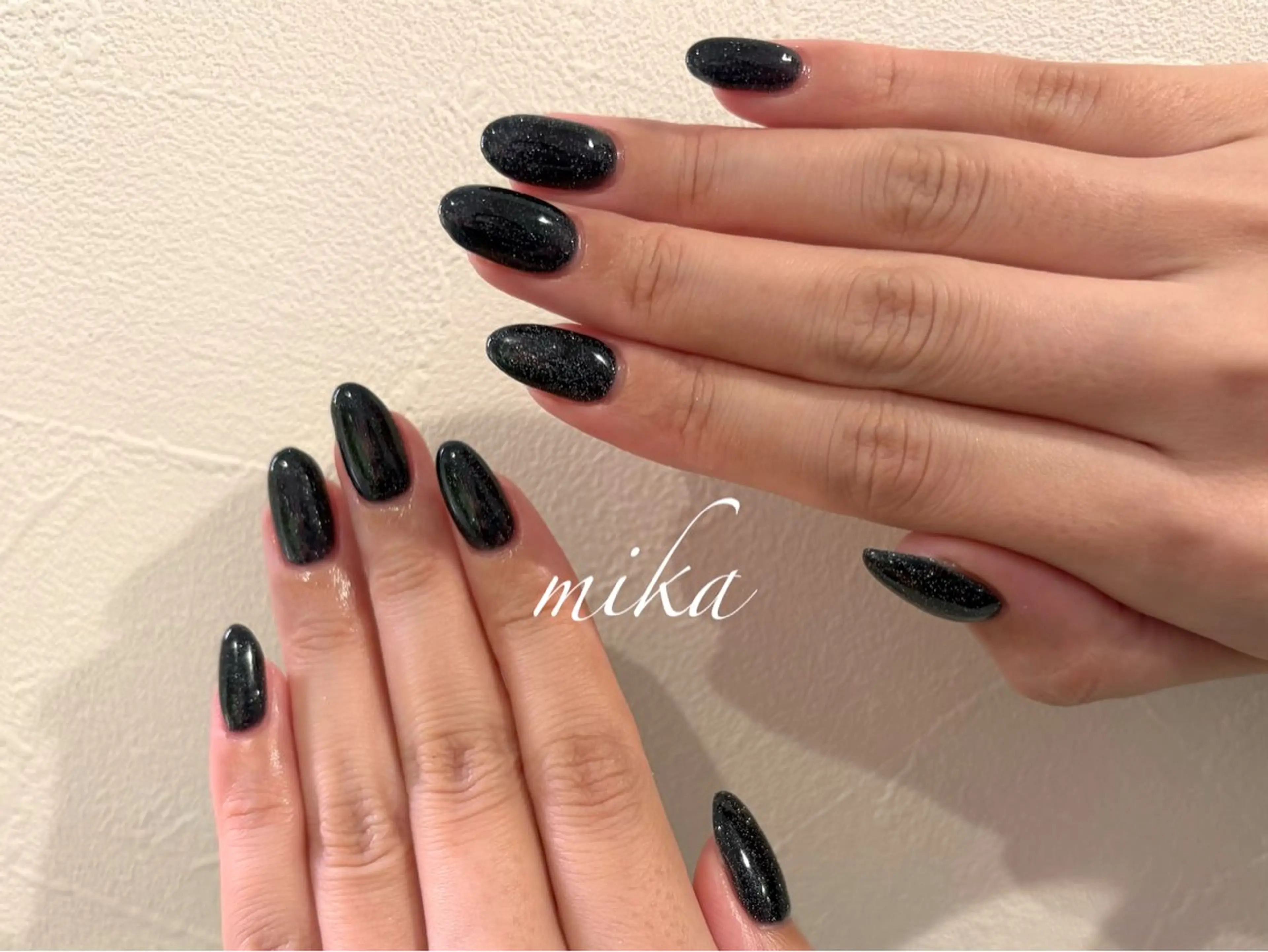 ネイル フラッシュネイル ネイビー salon femmeのネイルデザイン