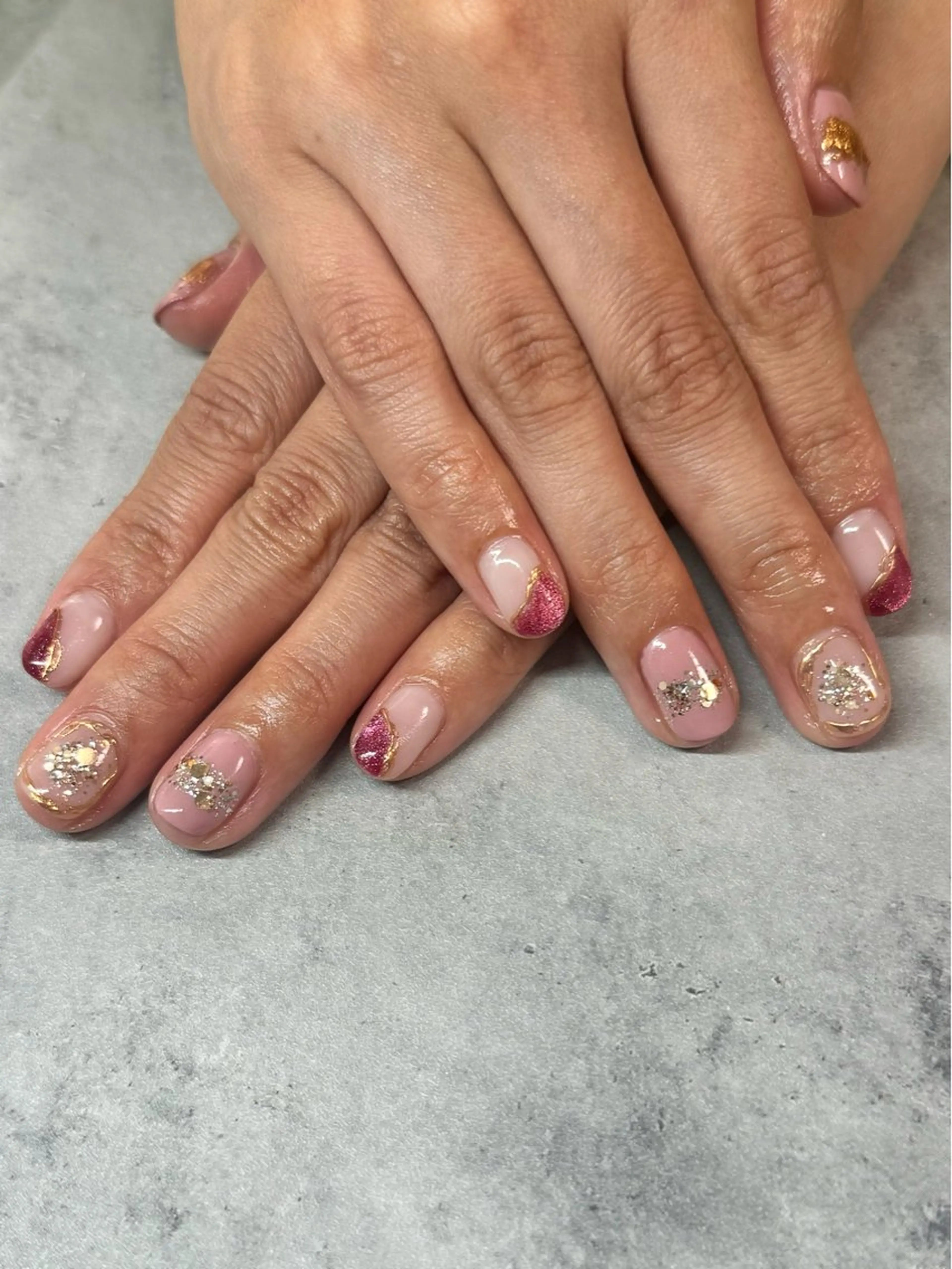 ネイル ピンク ハンドネイル N.plus NaiLのネイルデザイン