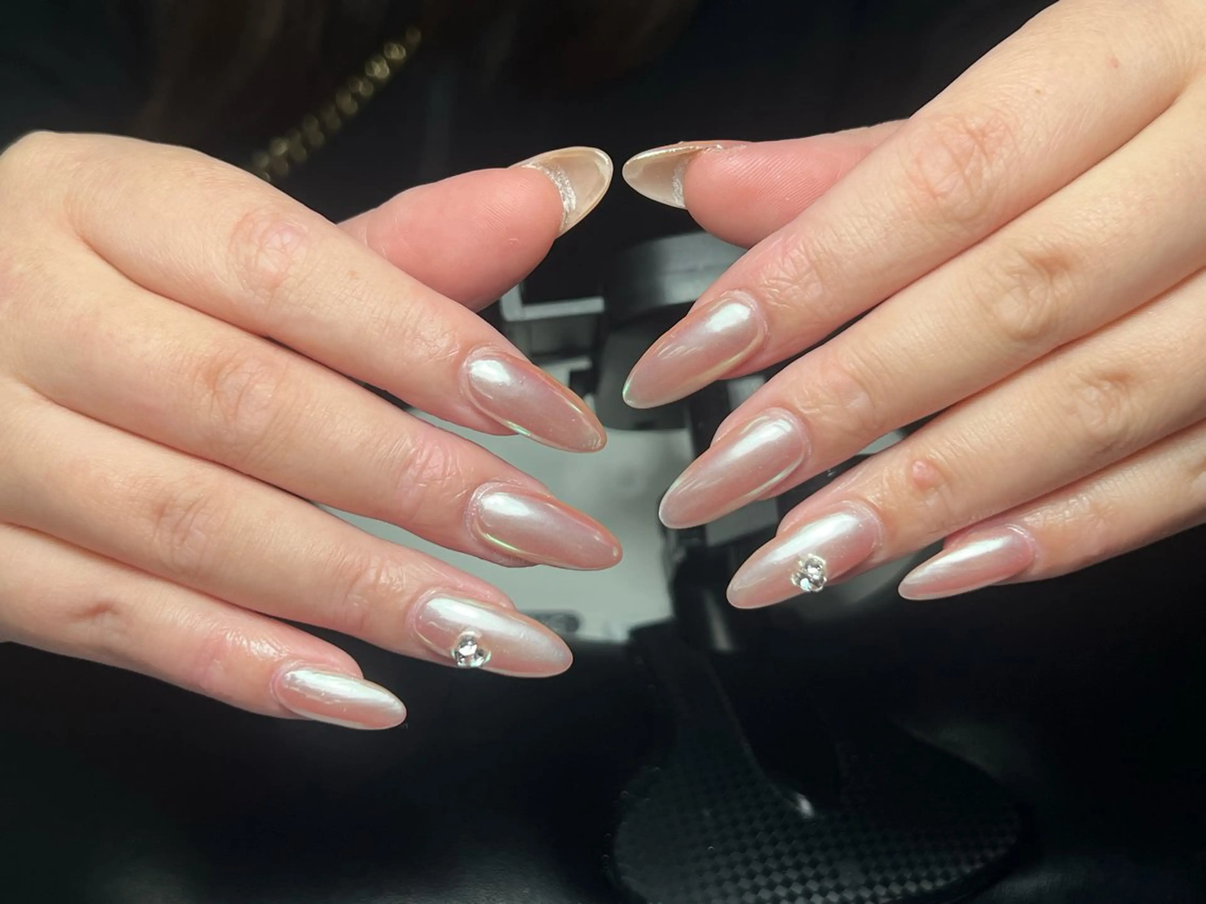 ネイル 韓国ネイル 持ち込み ニュアンスネイル ネイルチップ ハンドネイル Tini ANA.CHUOのネイルデザイン