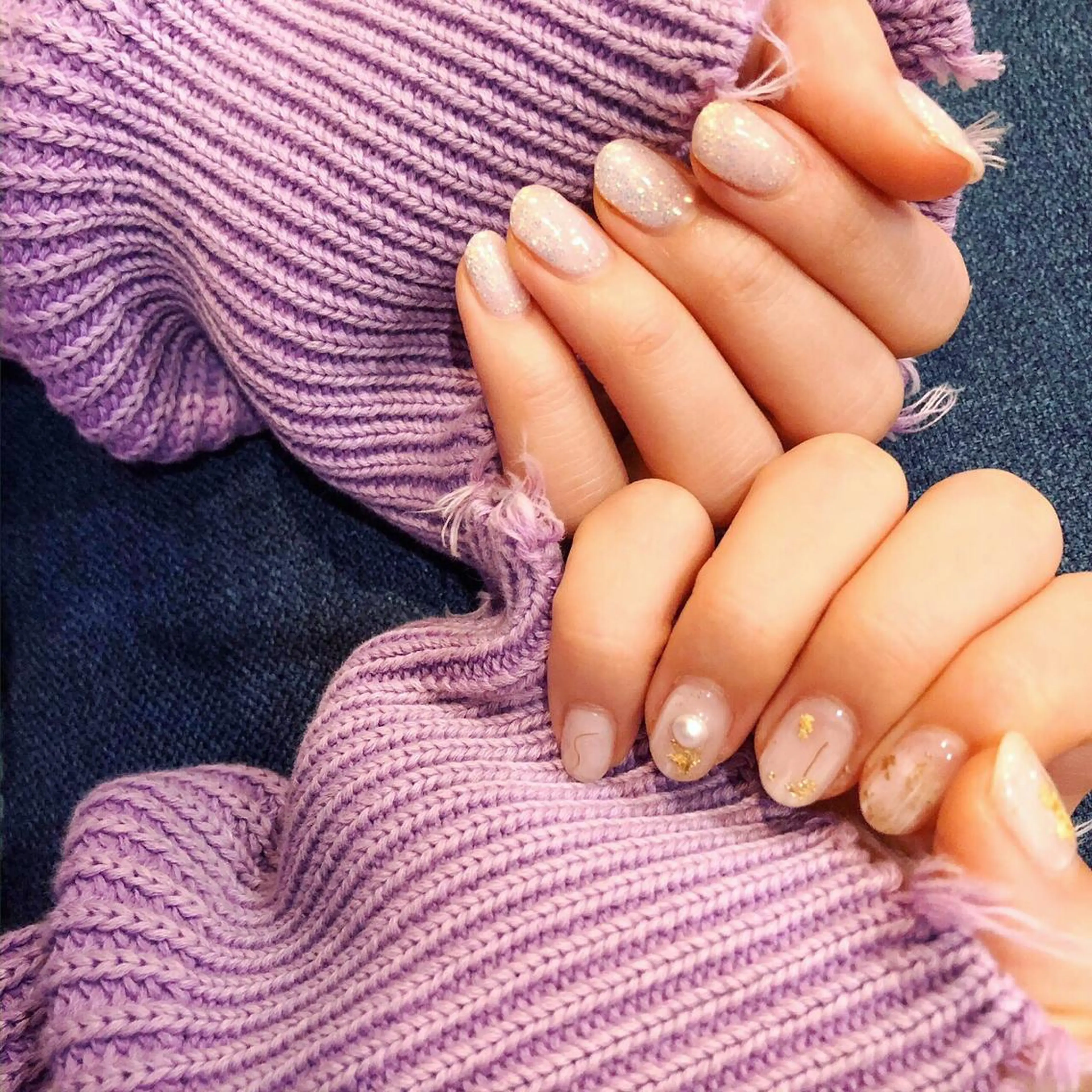 ネイル 冬ネイル 原 麻耶のヘアスタイル