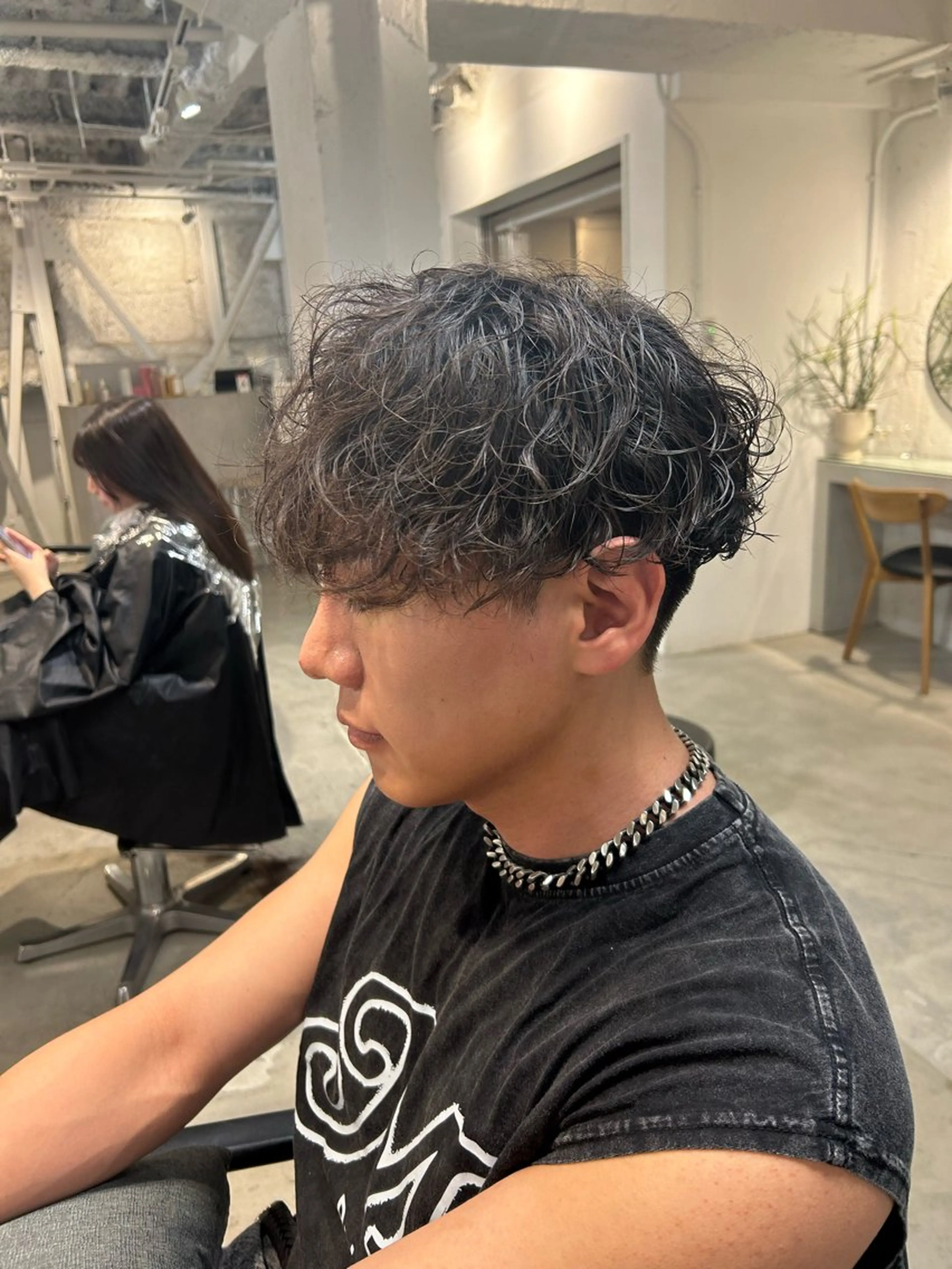 パーマ メンズ カット パーマ メンズパーマ💈藤田 晃志のヘアスタイル