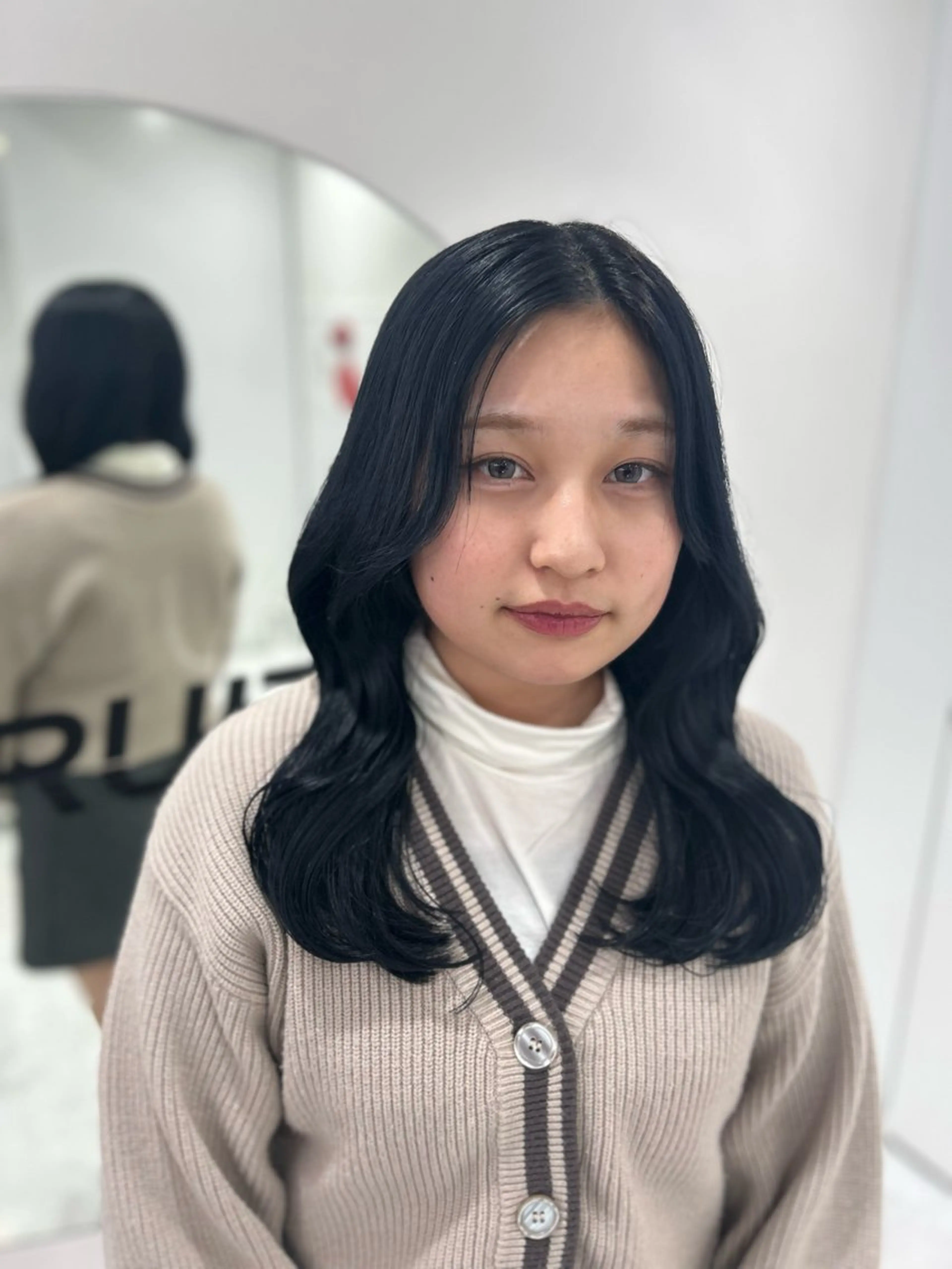 【🇰🇷韓国好き必見💙】似合わせレイヤーカット💙➕ツヤワンカラー💙➕韓国風スタイリング💙の写真