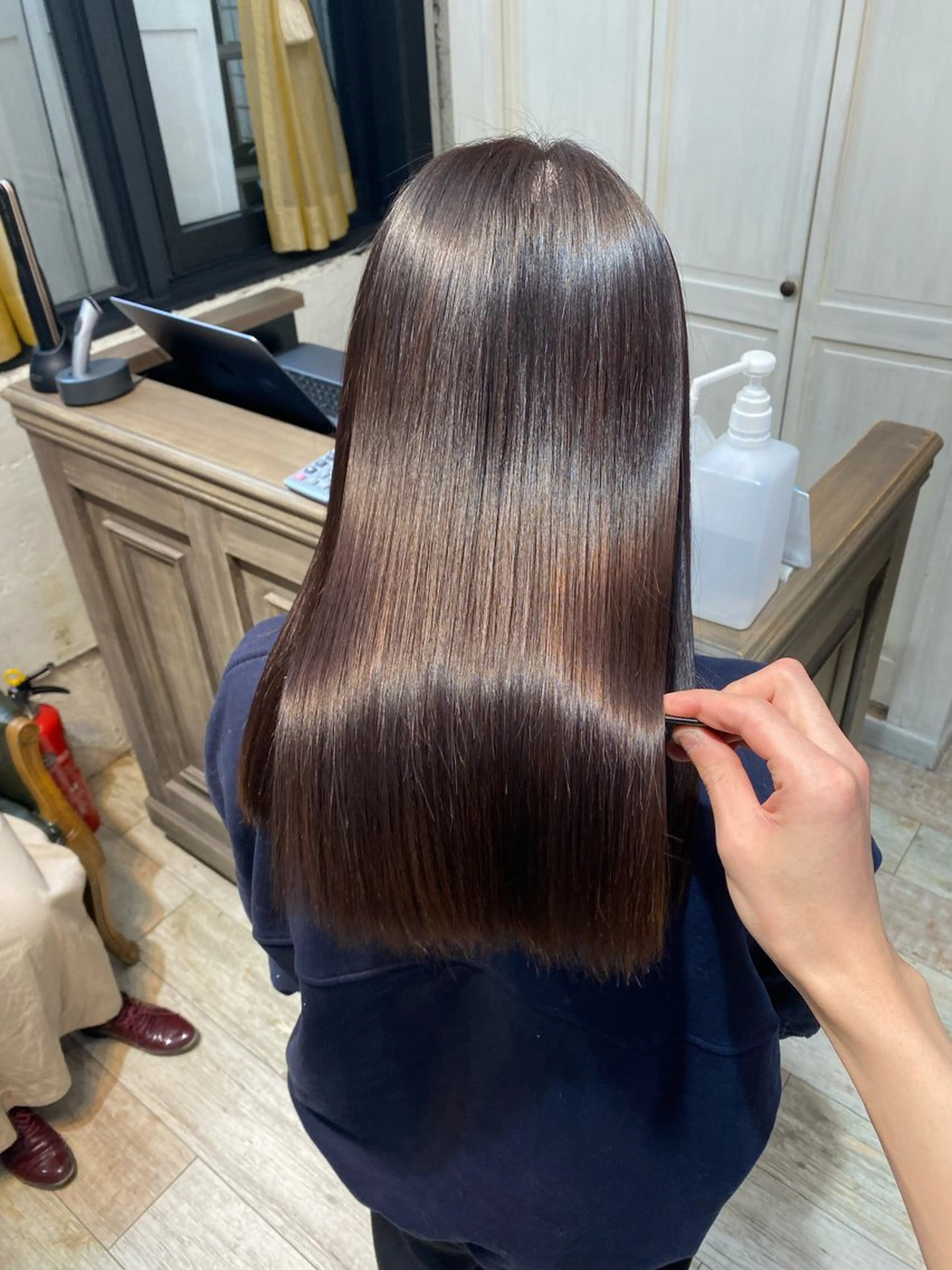 ロング 美髪ストレート/美髪 レイヤー特化増原優斗のヘアスタイル