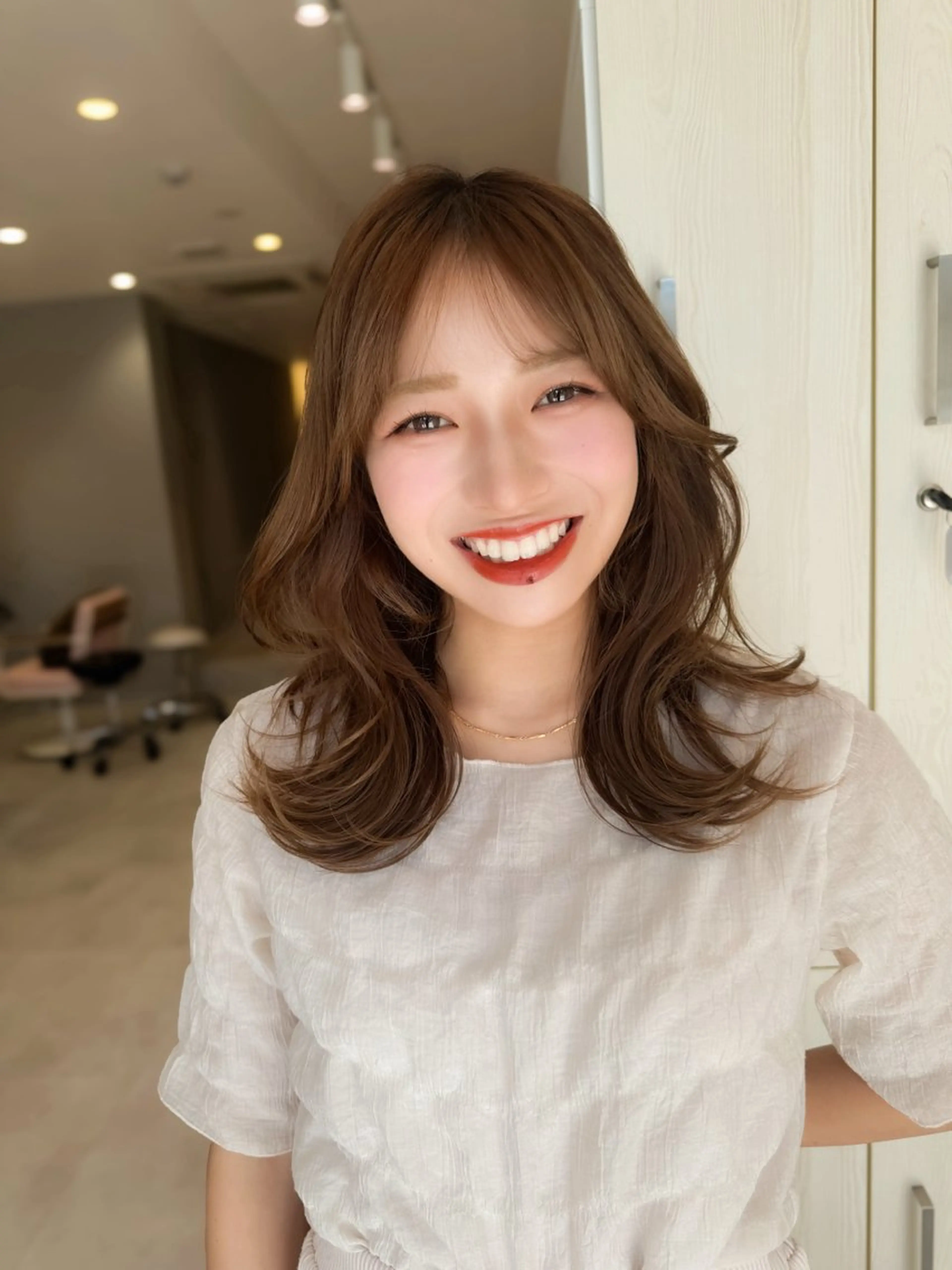 セミロング カラー カット ヘアカラー トリートメント ヘアセット ✂️似合わせの魔術師 石田一樹✂️のヘアスタイル