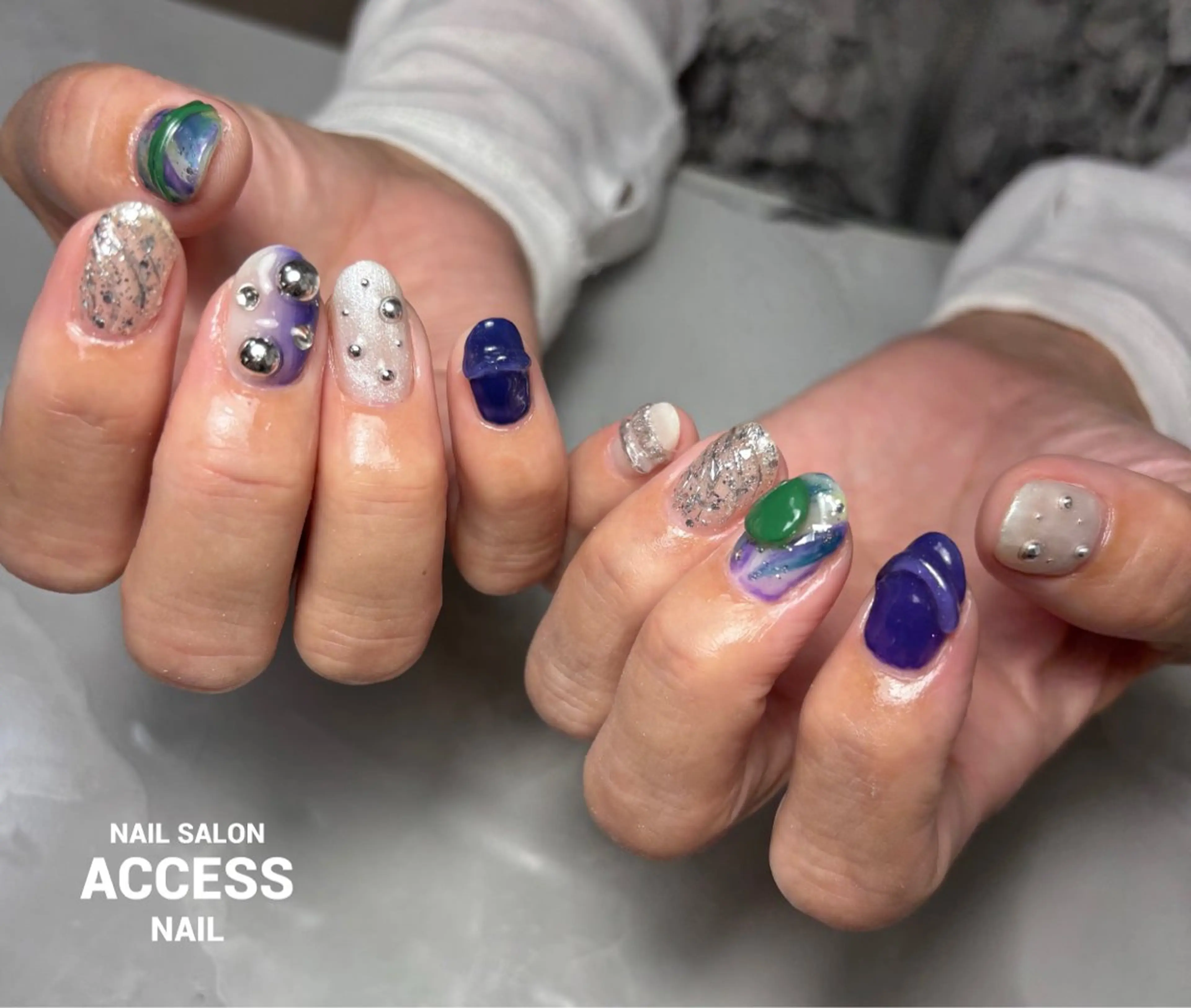 ネイル access nailのネイルデザイン
