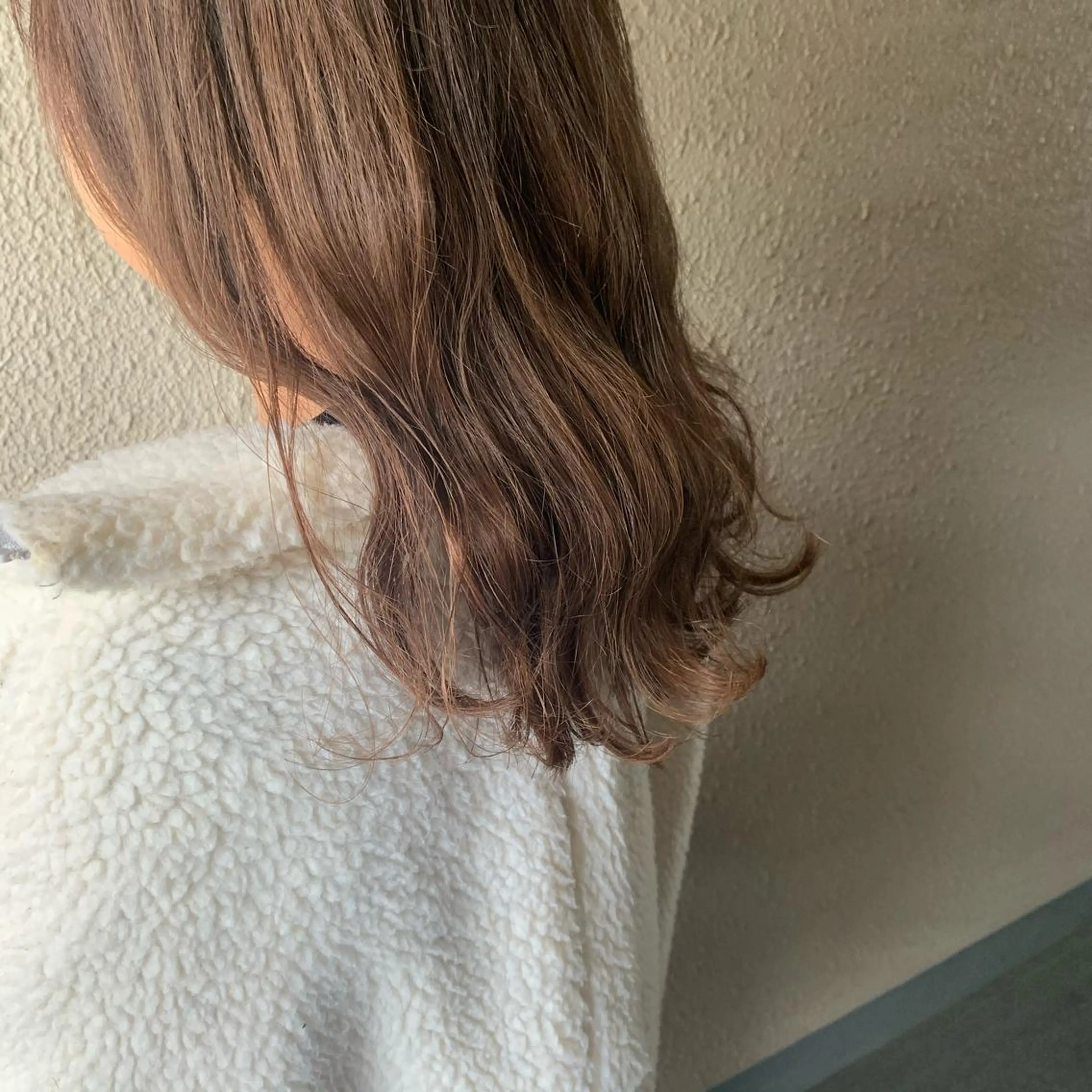 セミロング カラー ベージュカラー ブリーチ chouette/ 根本優希のヘアスタイル