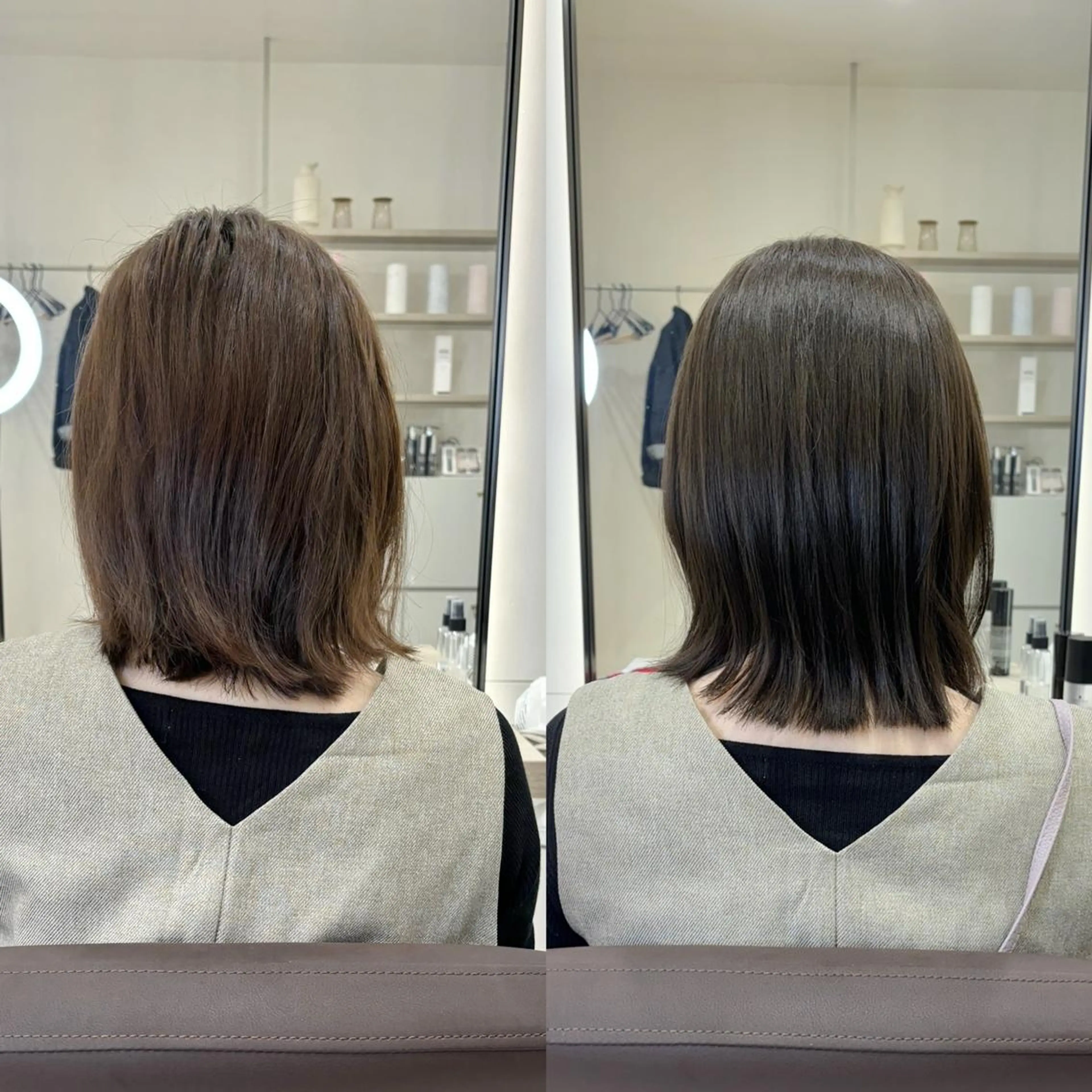 ミディアム EIGHT plum TOKIOリミテッドのヘアスタイル