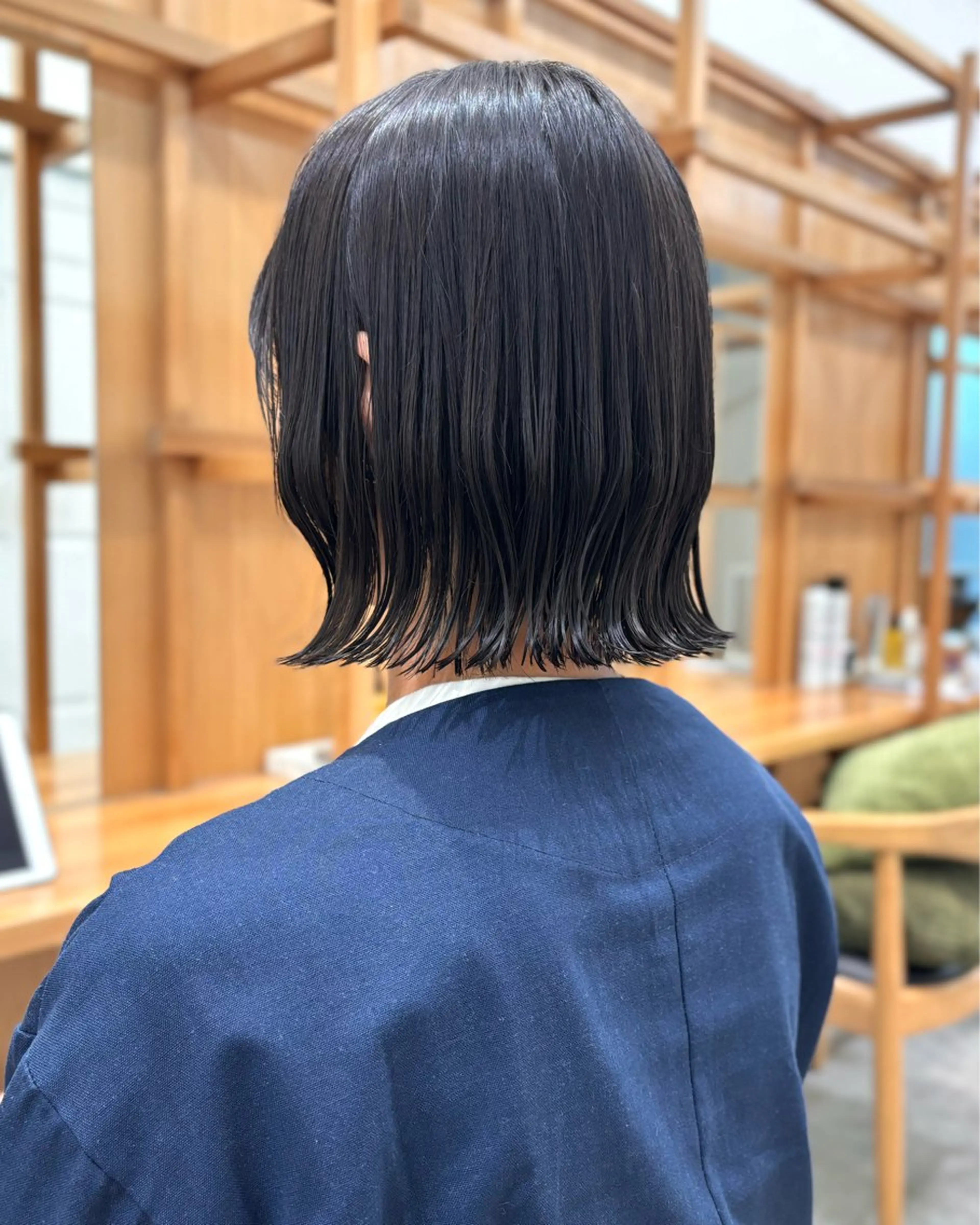 ショート カラー 切りっぱなしボブ ボブ パーマ/暖色/ボブ イワタテ🇰🇷のヘアスタイル