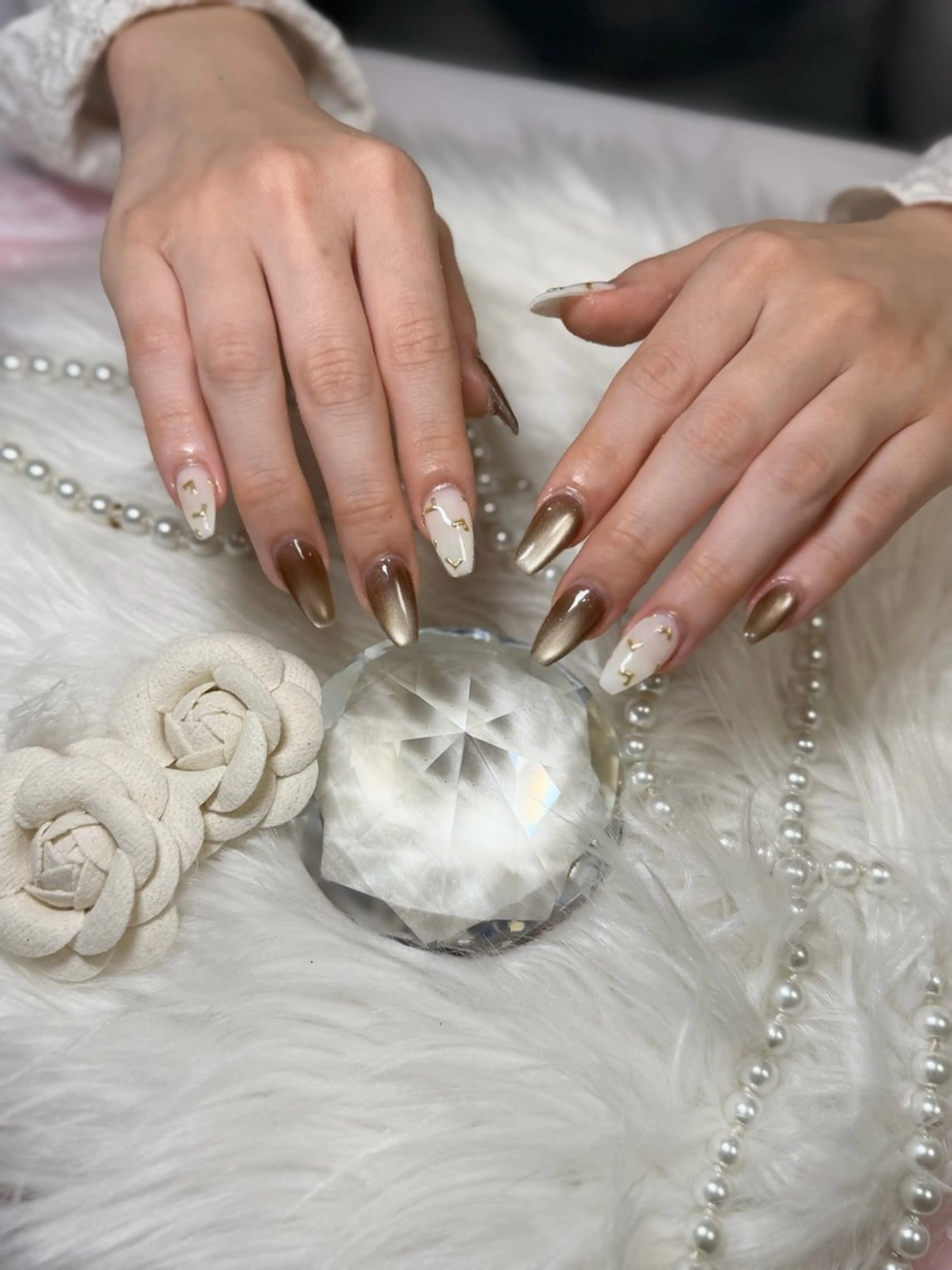 ネイル マグネットネイル ハンドネイル nailsalon Refletのネイルデザイン
