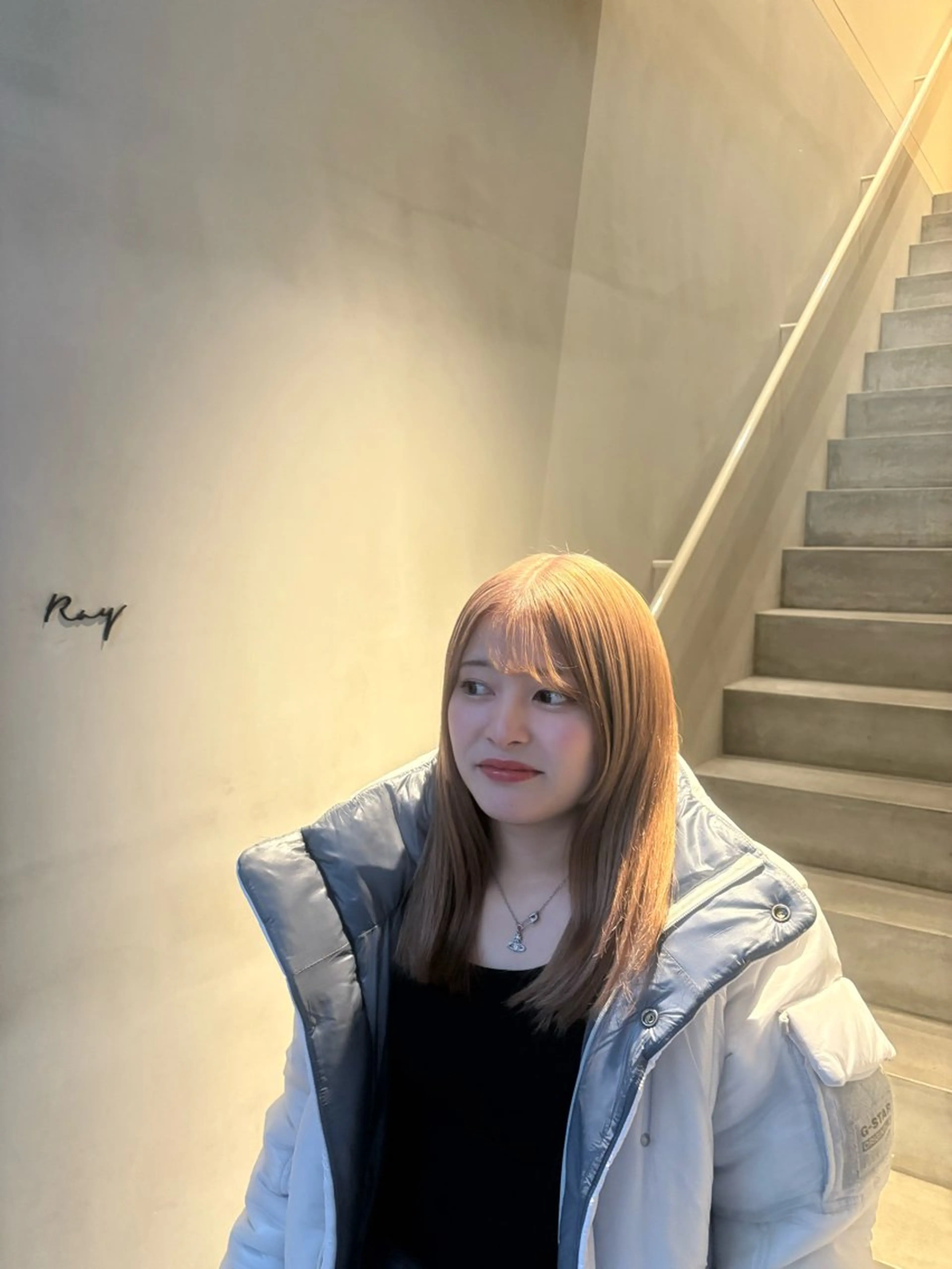 セミロング ヘアカラー 北尾 斗唯のヘアスタイル