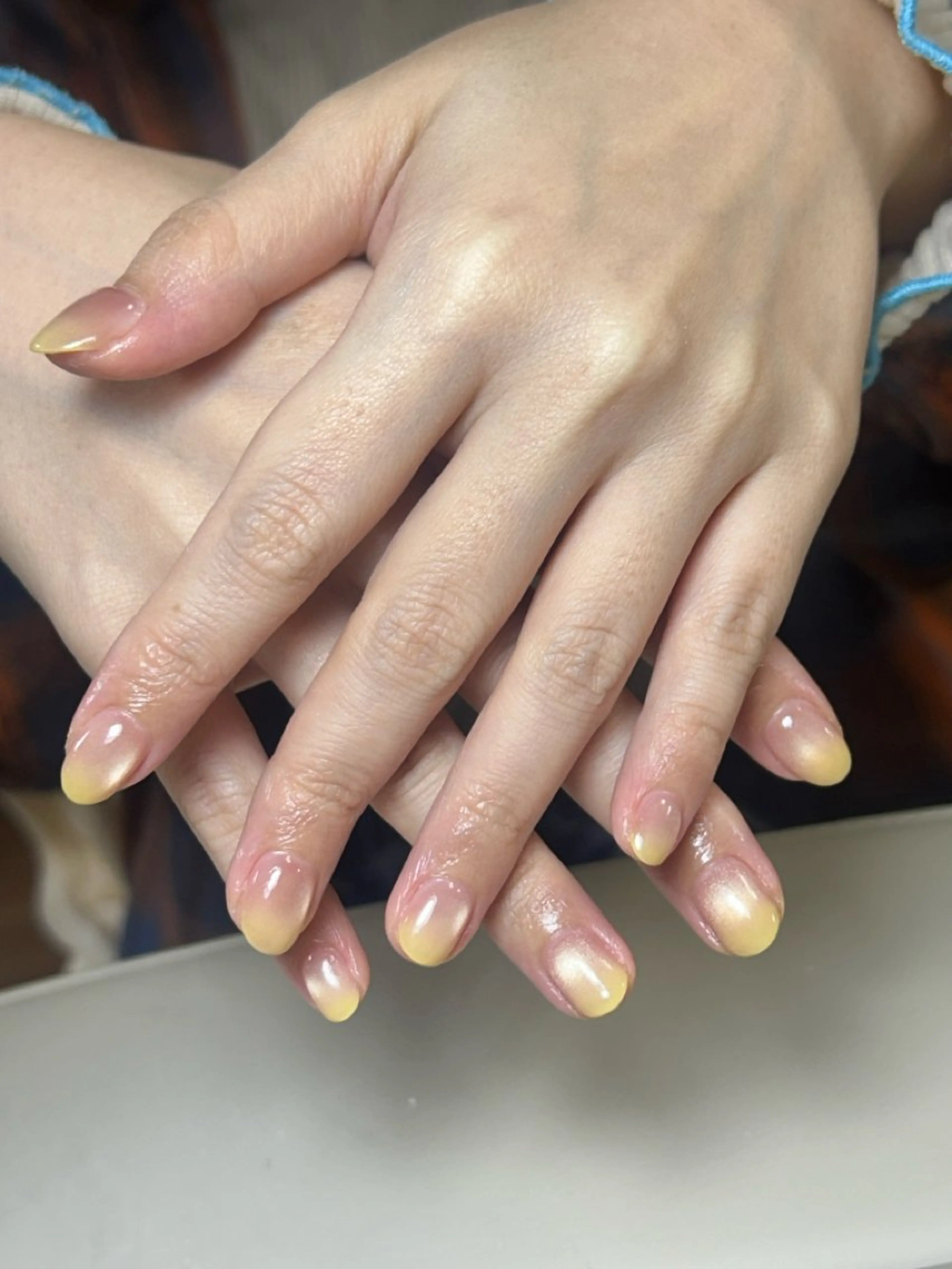 ネイル アートネイル チークネイル 長さ出し フレンチネイル ジェルネイル ハンドネイル 🦋new Nail🦋ニノのネイルデザイン