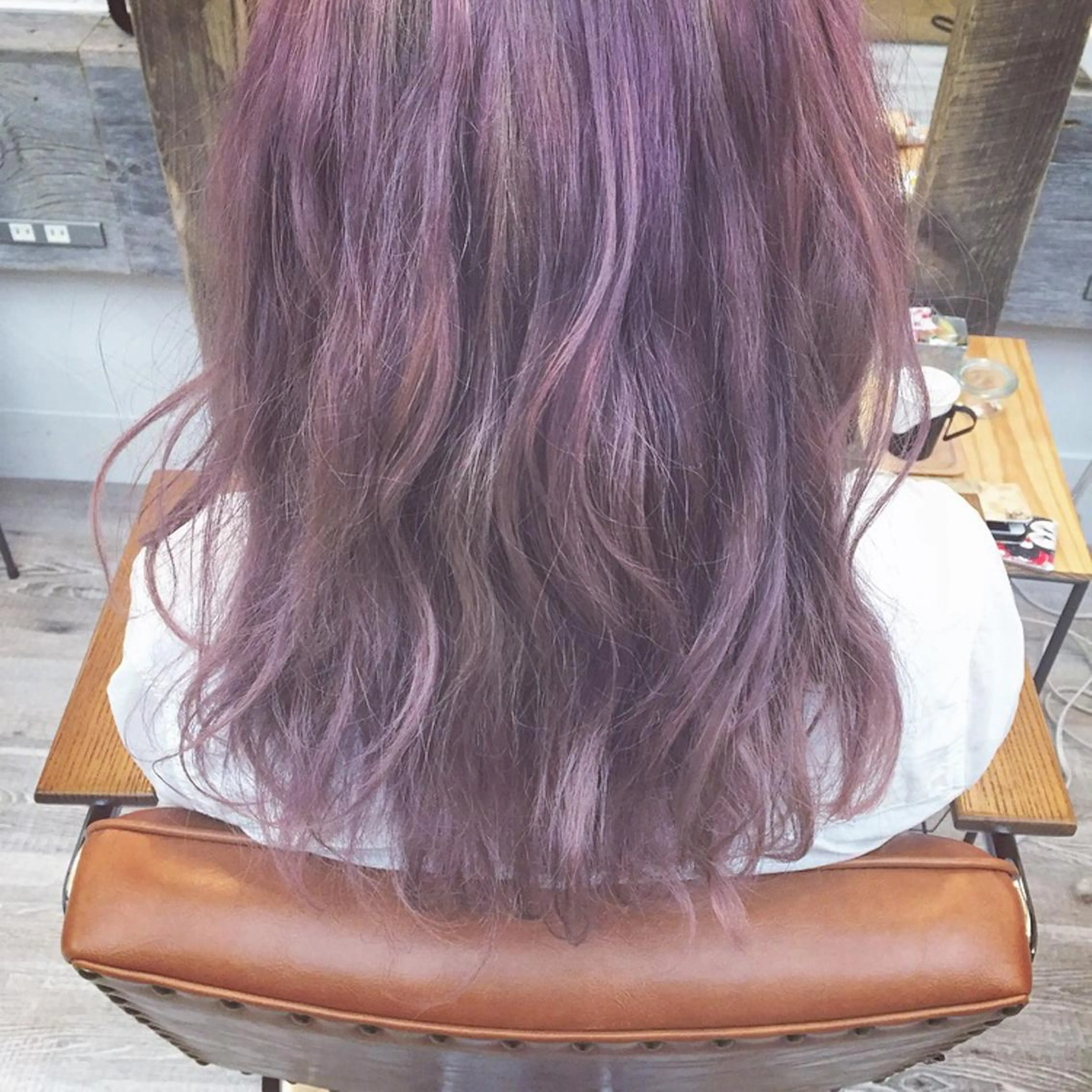ロング カラー ブリーチ 前髪顔周り✂️店長 ❤️アマミヤ❤️のヘアスタイル