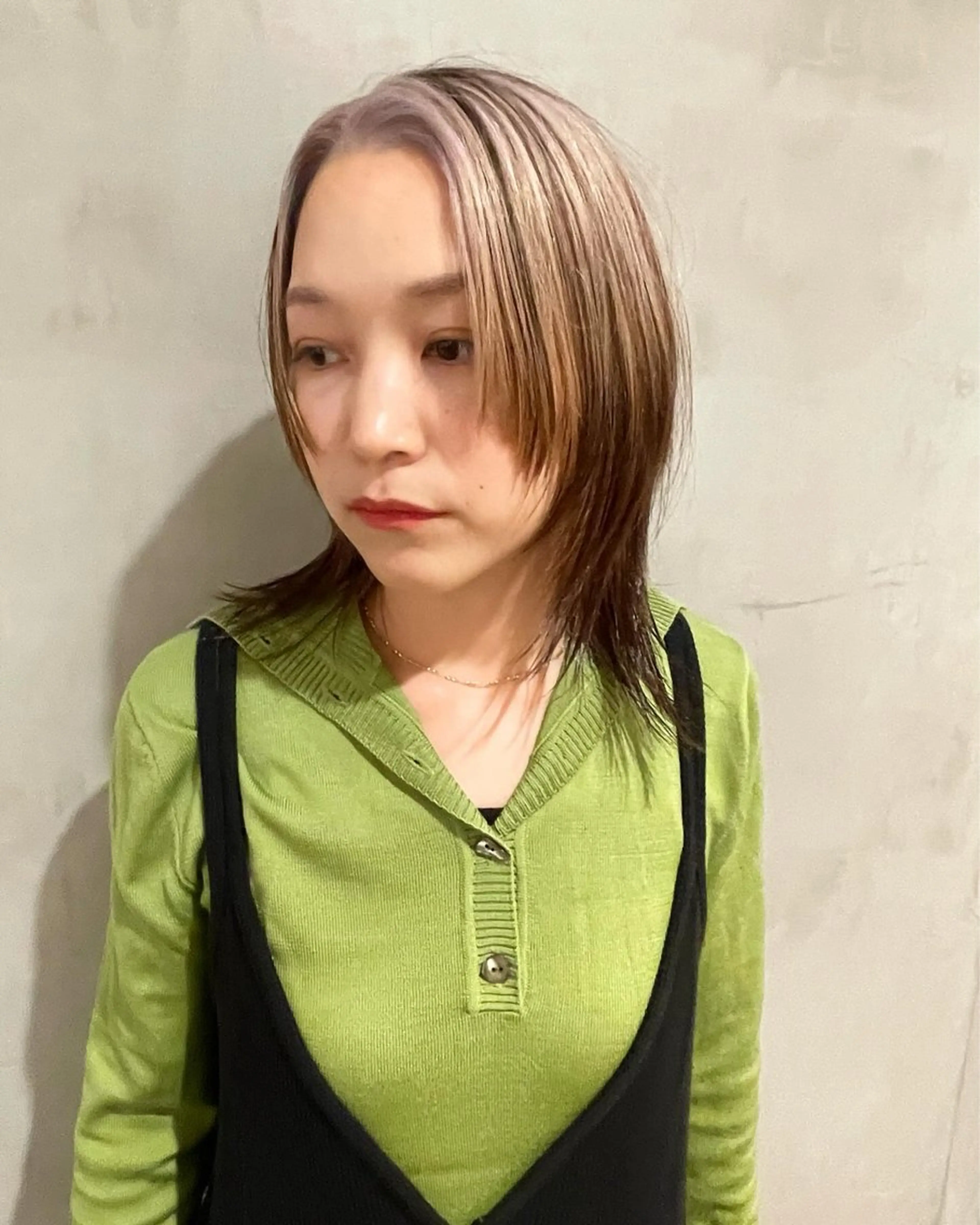 ミディアム カラー カット ヘアカラー トリートメント 優作 〜圧倒的信頼〜のヘアスタイル