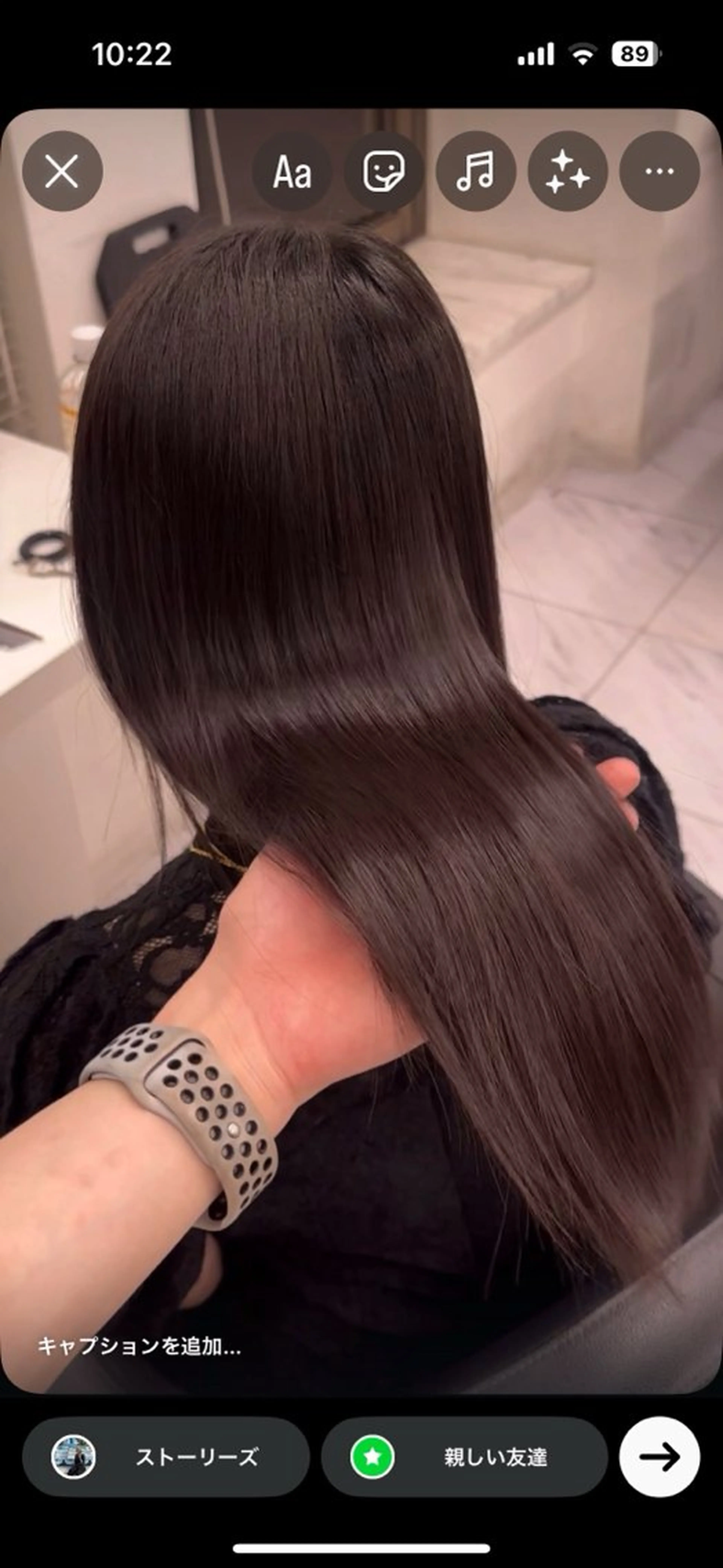ロング カット 縮毛矯正 トリートメント ヘアセット 縮毛/ダブルカラー 🦋ベージュヘア🦋のヘアスタイル