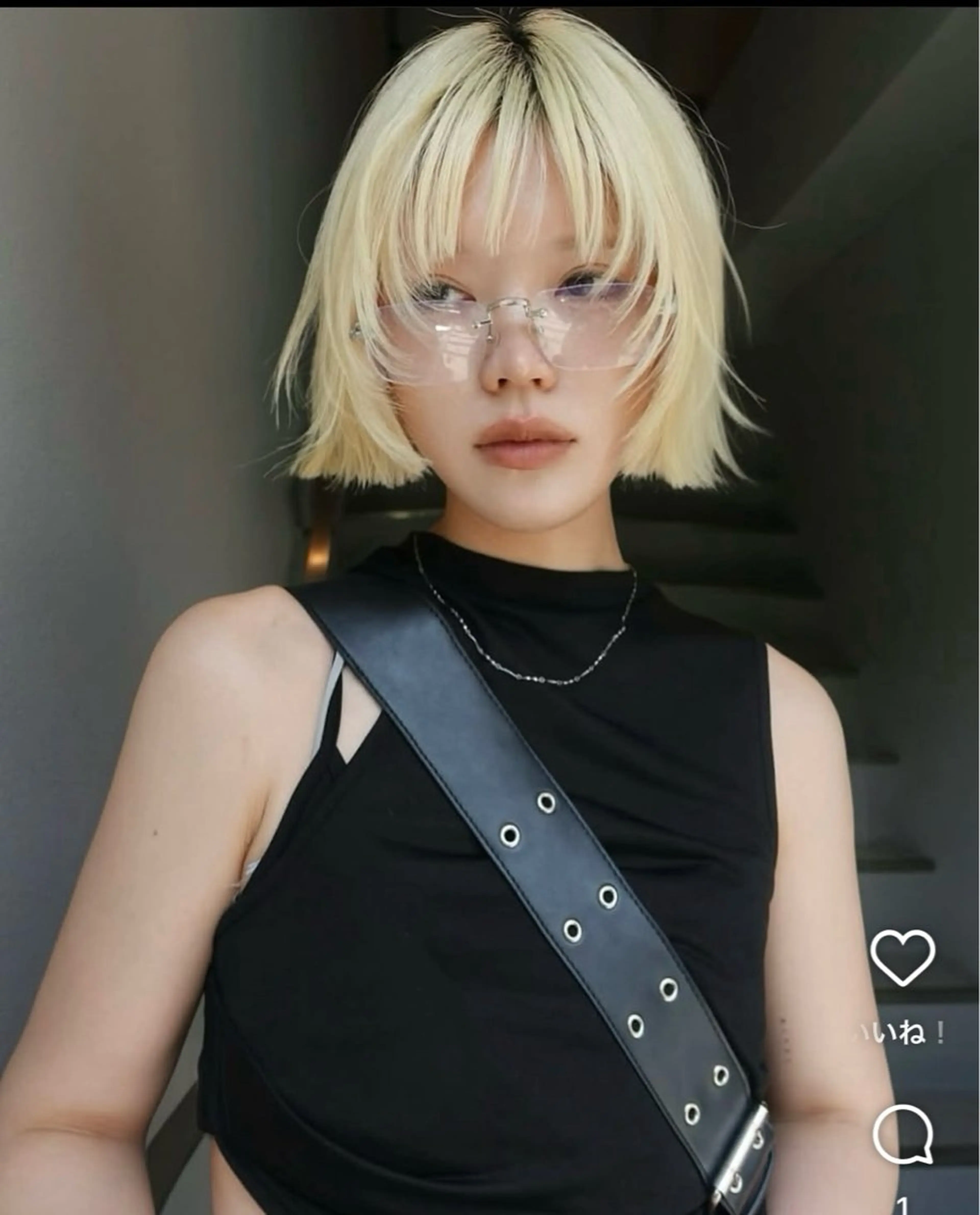 ショート ボブ カットモデル ヨネダのヘアスタイル