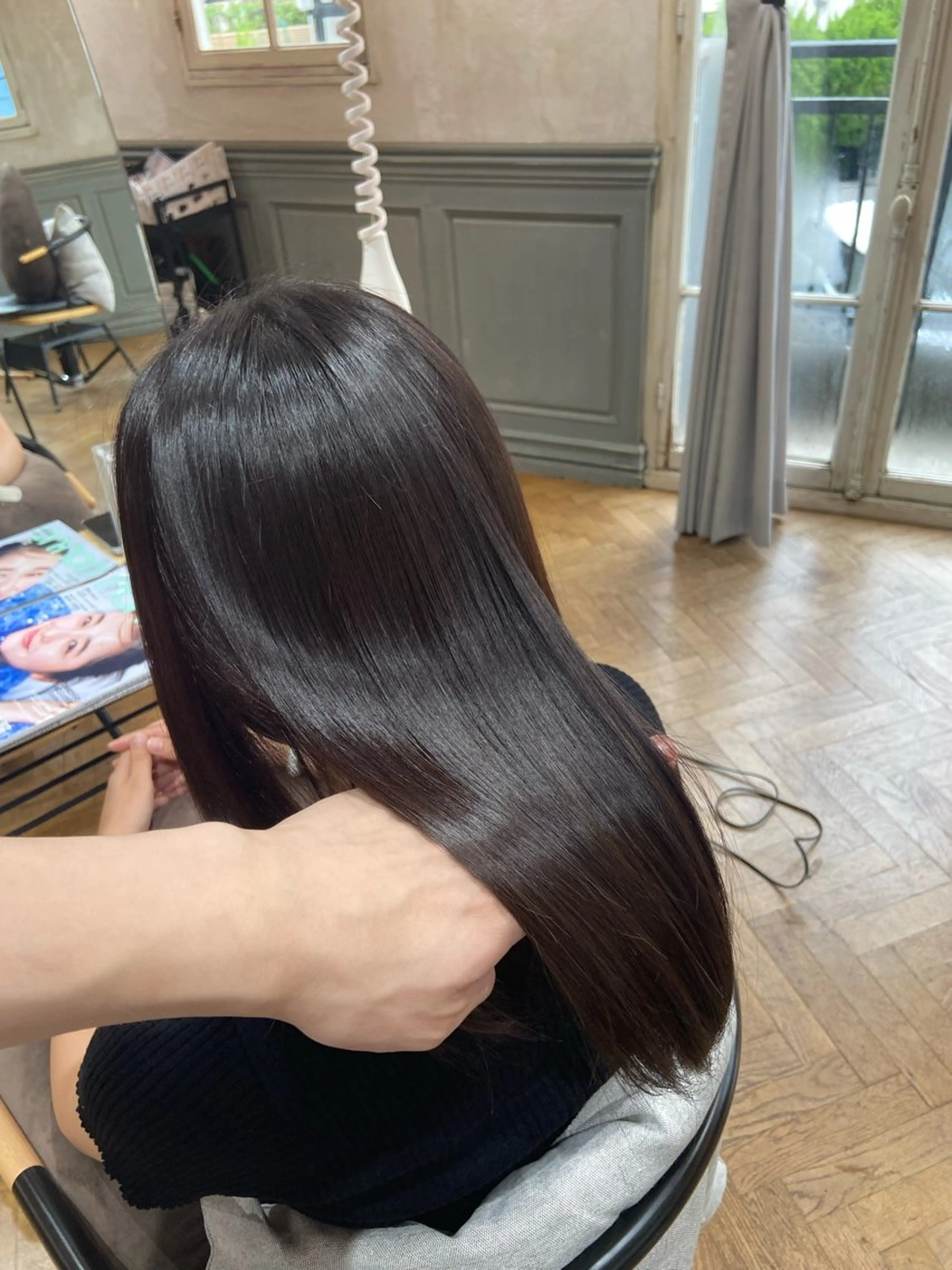 ロング 地毛風縮毛矯正 /ニュアンス/はるたのヘアスタイル