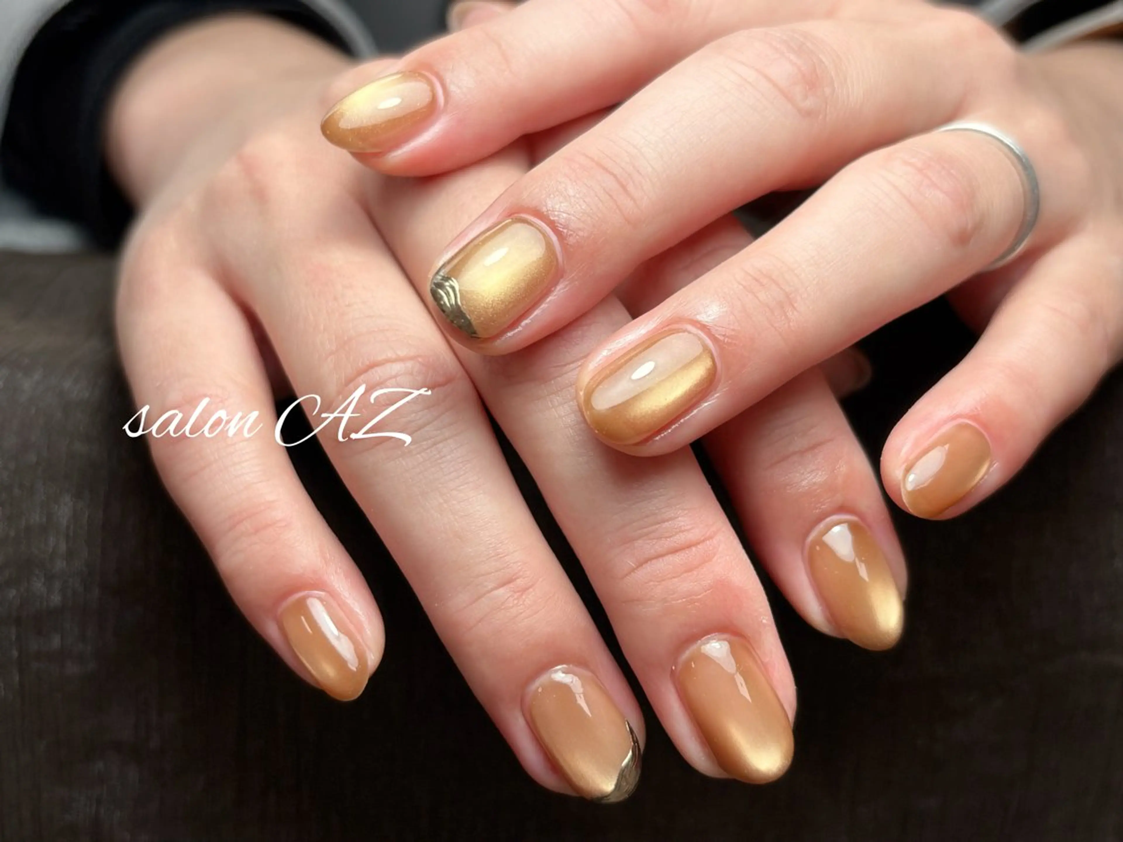 ネイル アートネイル 長さ出し フットネイル フレンチネイル ジェルネイル ハンドネイル salon AZのネイルデザイン