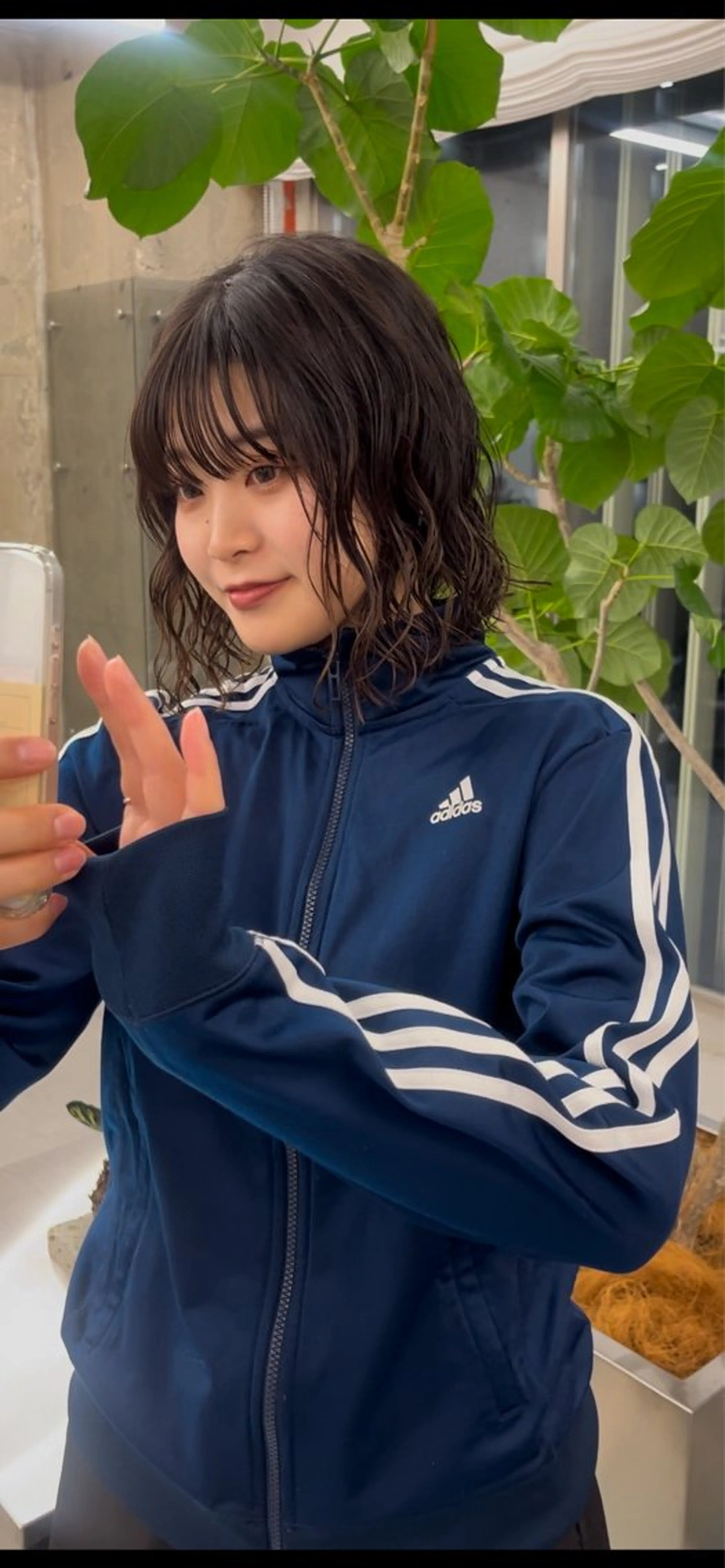 カット+ボブパーマの写真