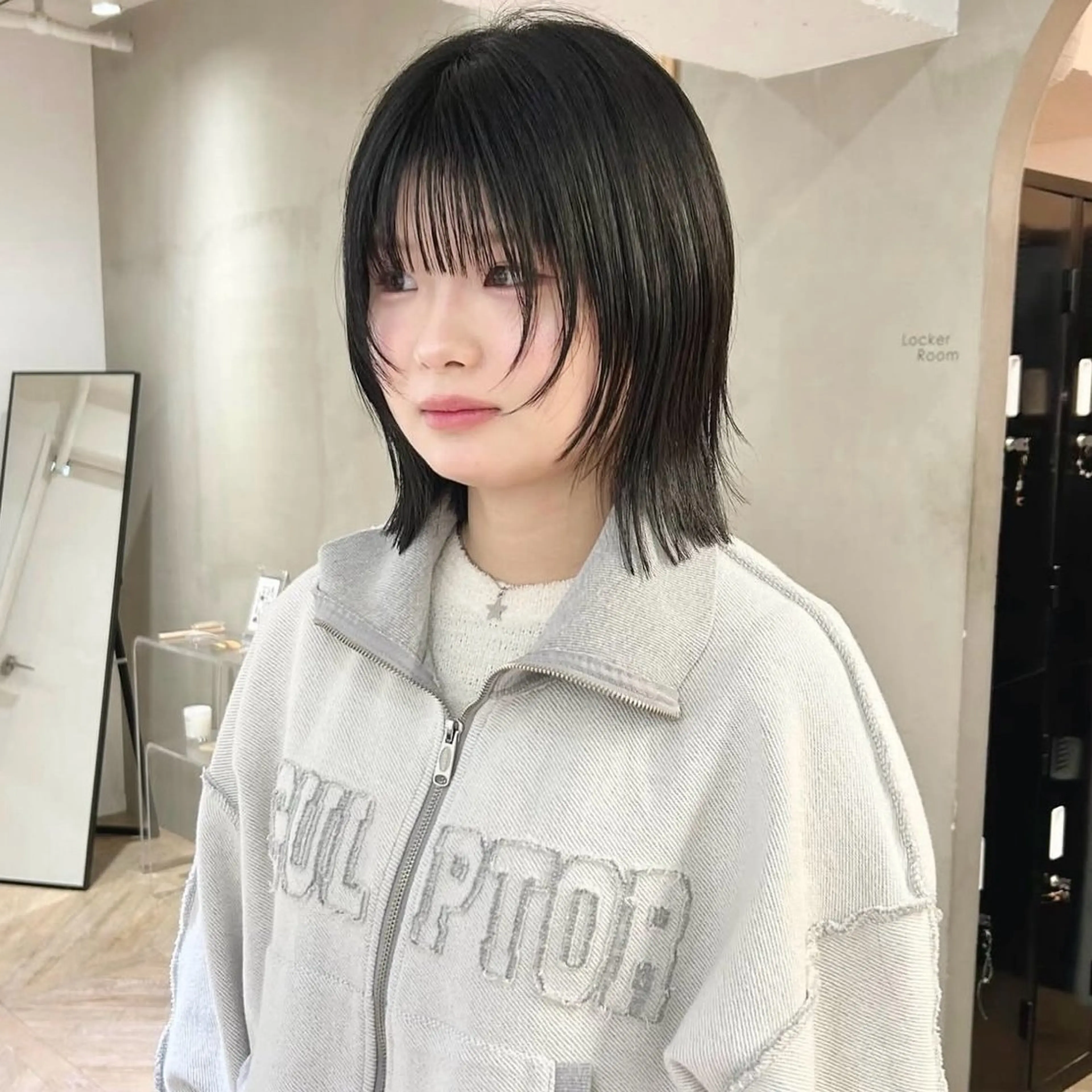 ミディアム カラー 透明感カラー ボブ カット ヘアカラー レイヤーカット/暖色 カラー/mao🎀のヘアスタイル