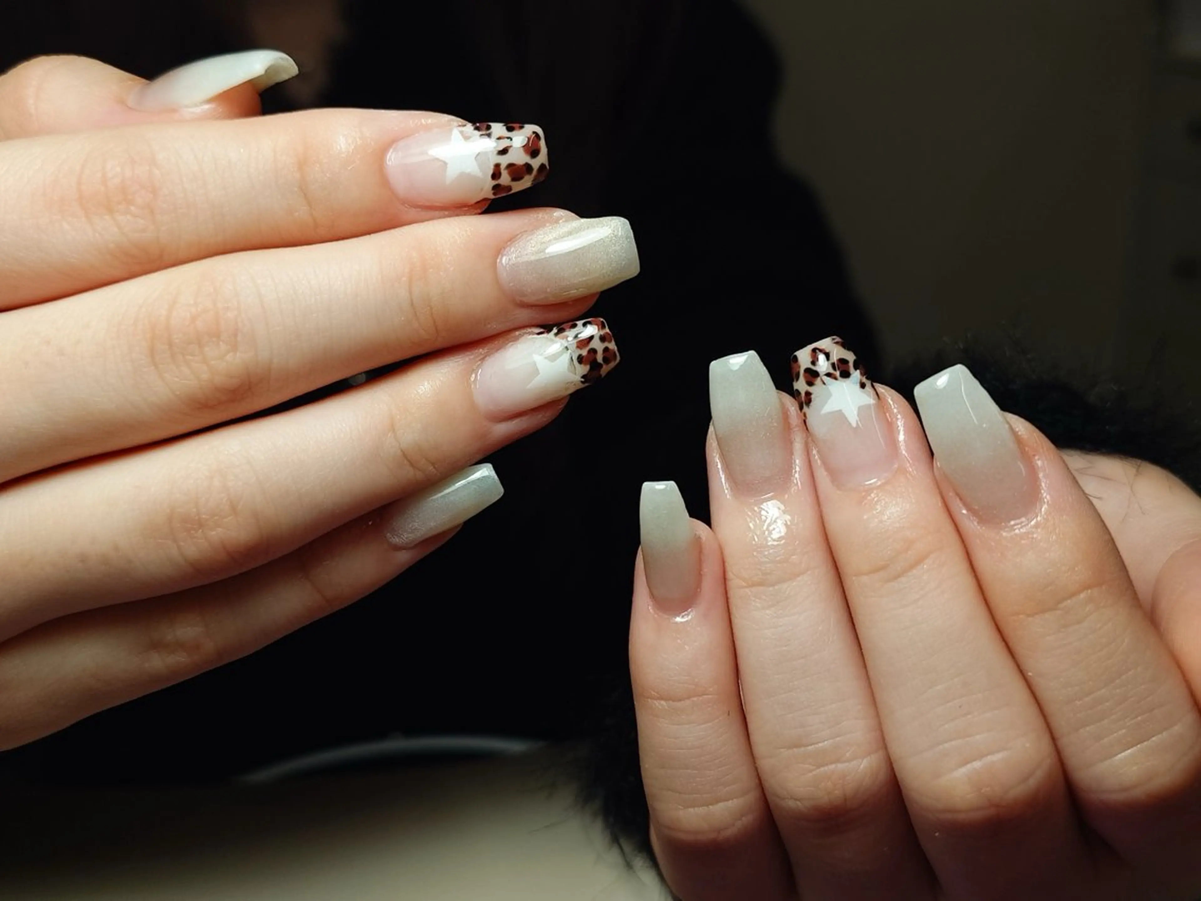 ネイル チークネイル フレンチネイル グラデーション 韓国ネイル マグネットネイル ハンドネイル JIN 168 新大久保のネイルデザイン