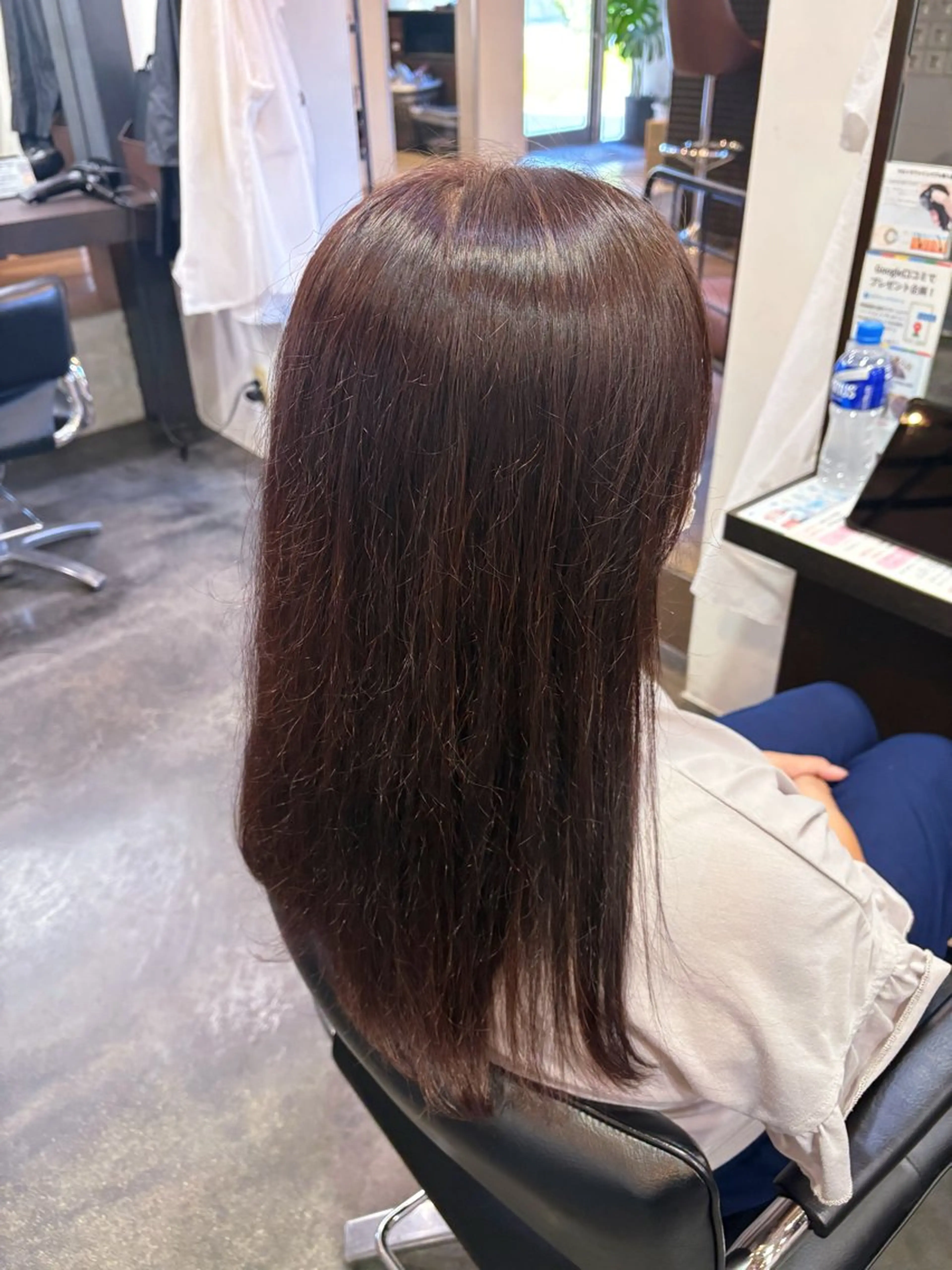 ロング カラー ラベンダーカラー ピンクカラー ピンクラベンダー 奥山 和奏のヘアスタイル