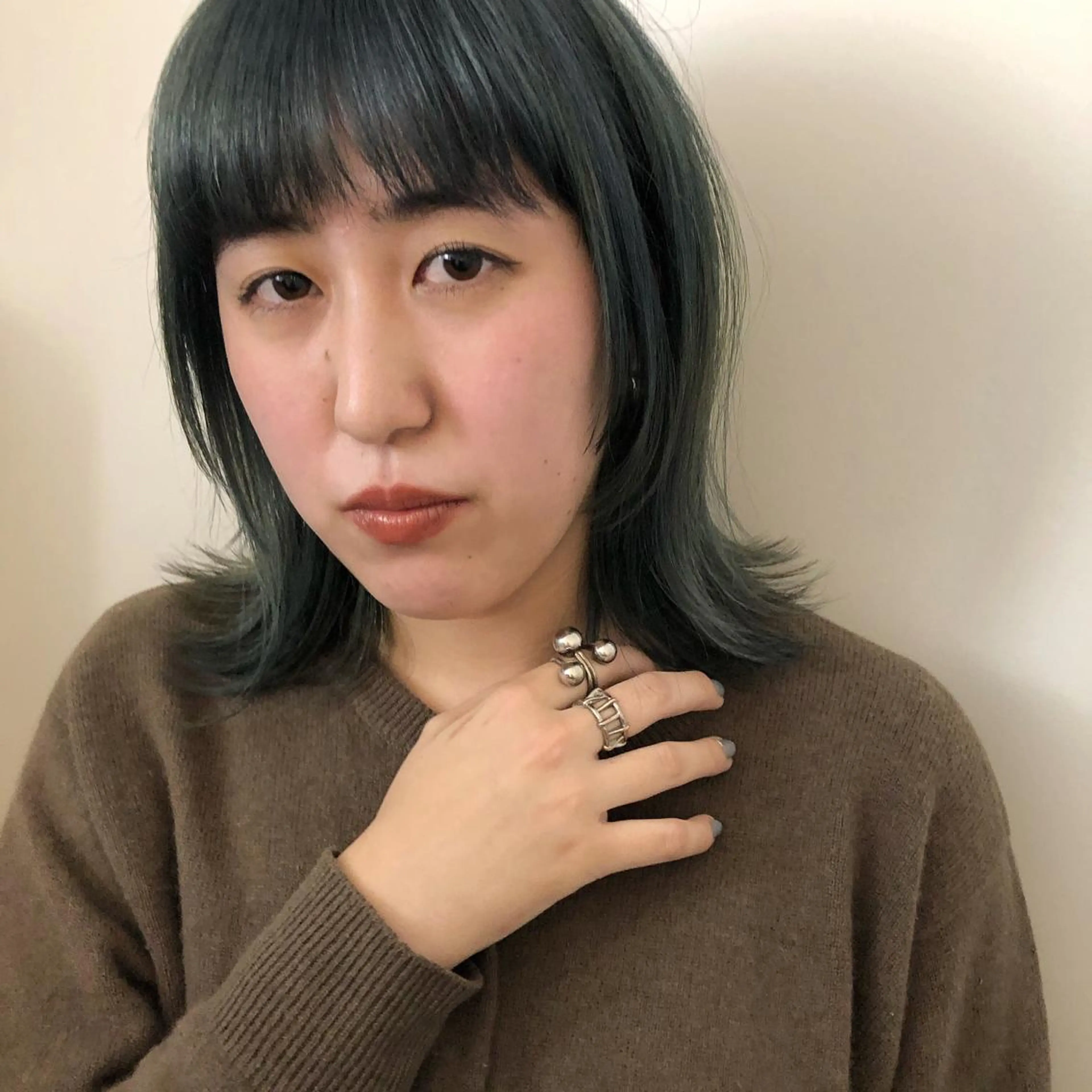 ミディアム ボブレイヤー/ カラー診断/Amiのヘアスタイル