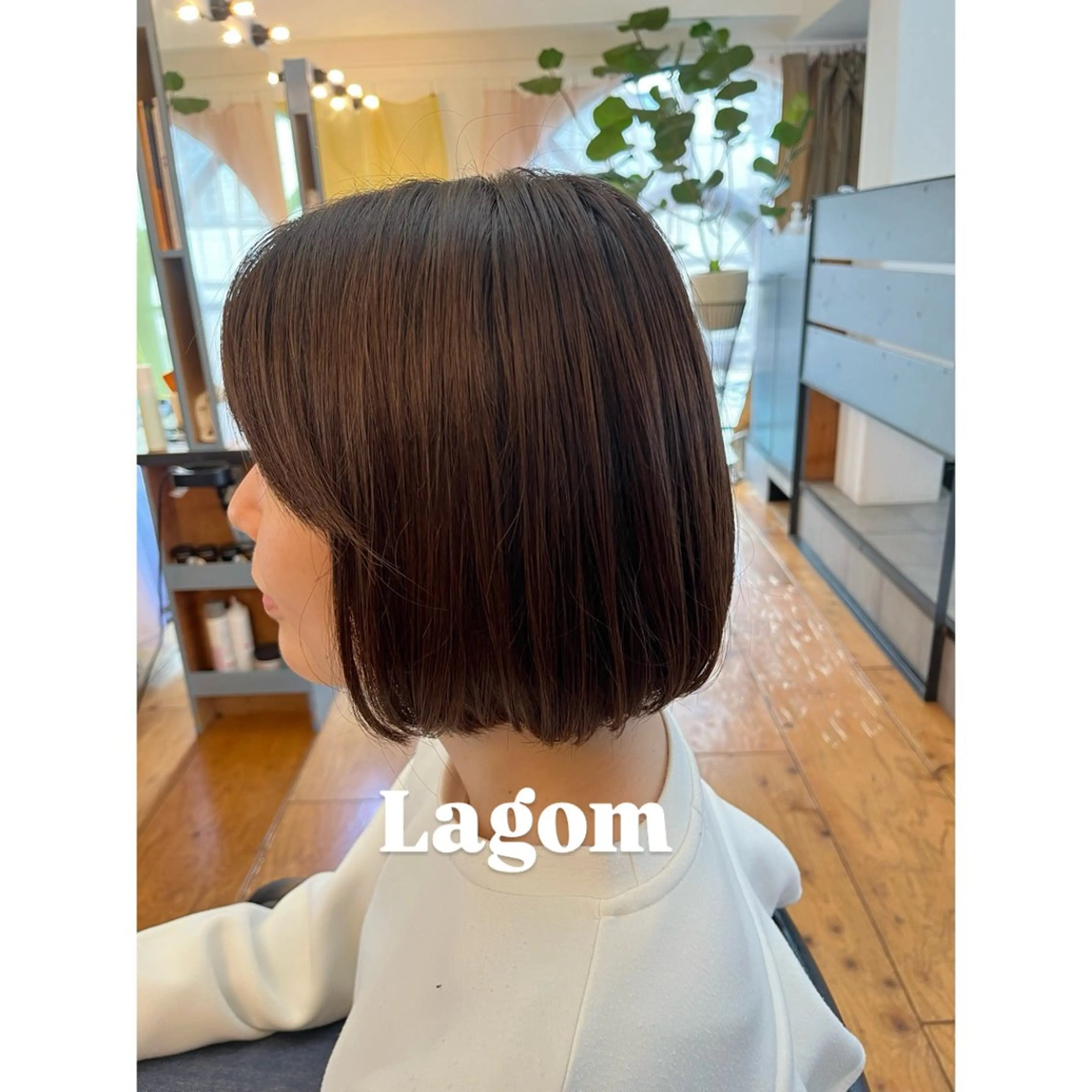 ショート カラー カット ヘアカラー トリートメント Lagom なかだのヘアスタイル