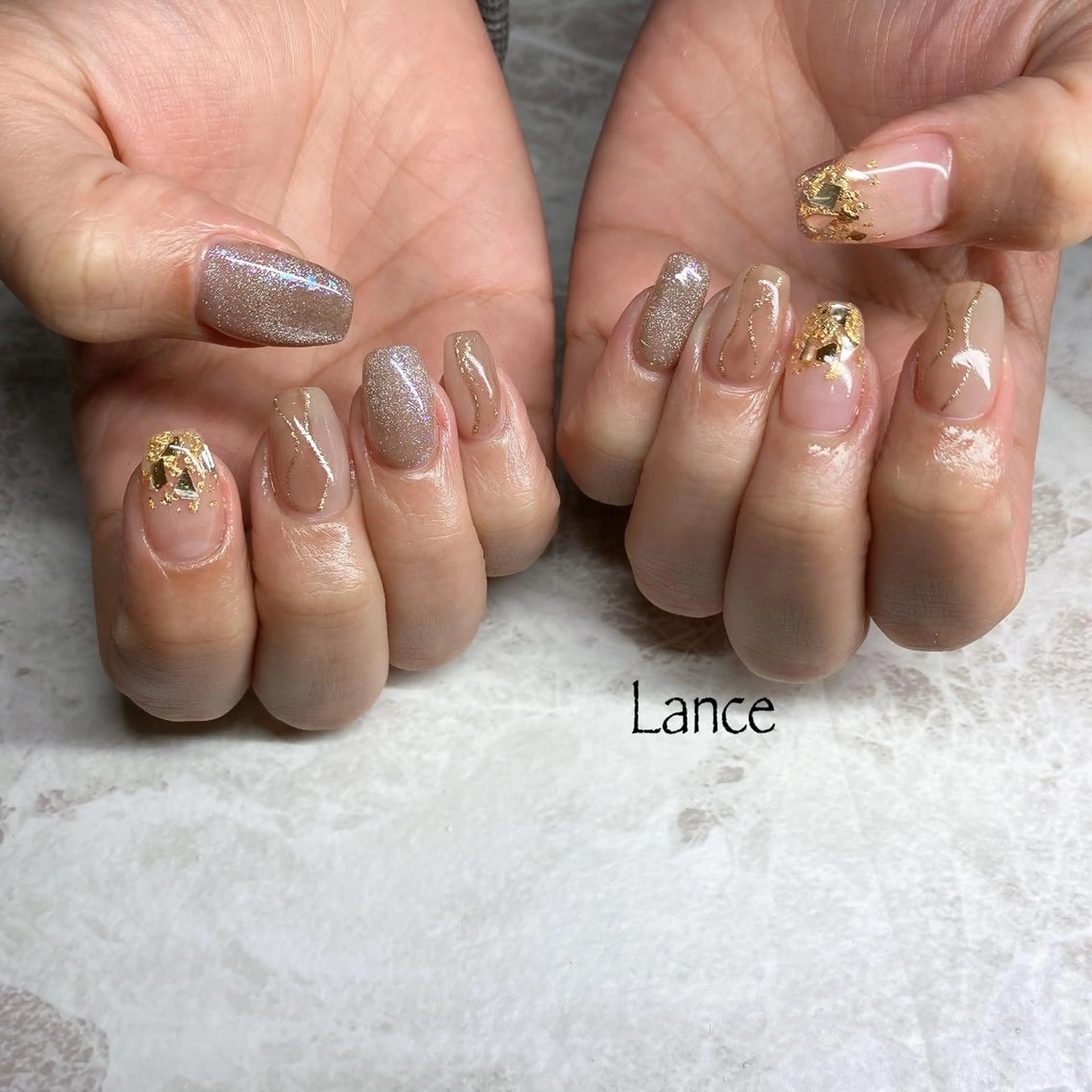 ミディアム ハンドネイル Lance nailのネイルデザイン