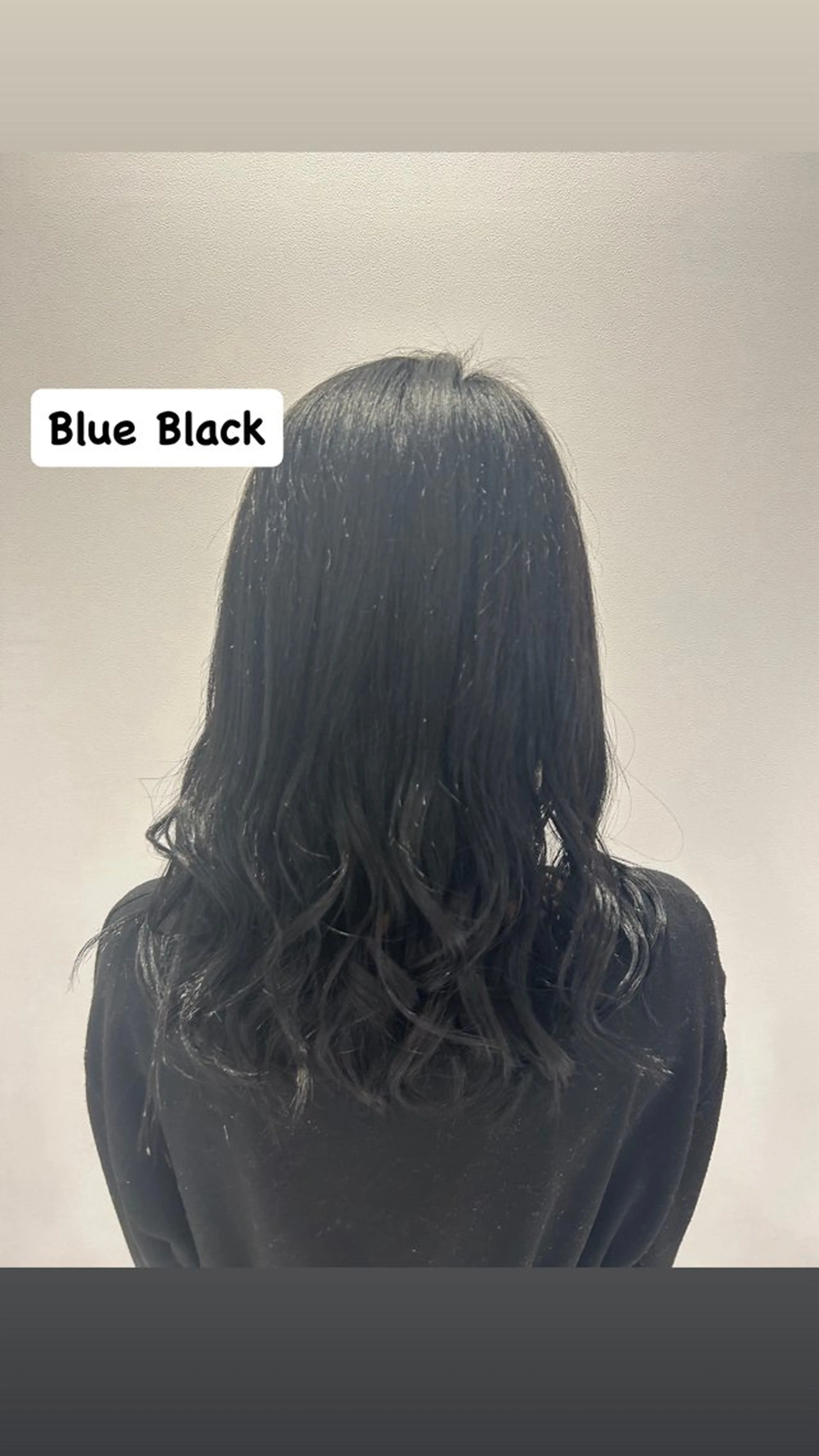 セミロング カラー 黒髪 ブルーカラー ブルーブラック ハイトーンカラー ヘアカラー メンズカット/パ ーマ/スズキショウタのヘアスタイル